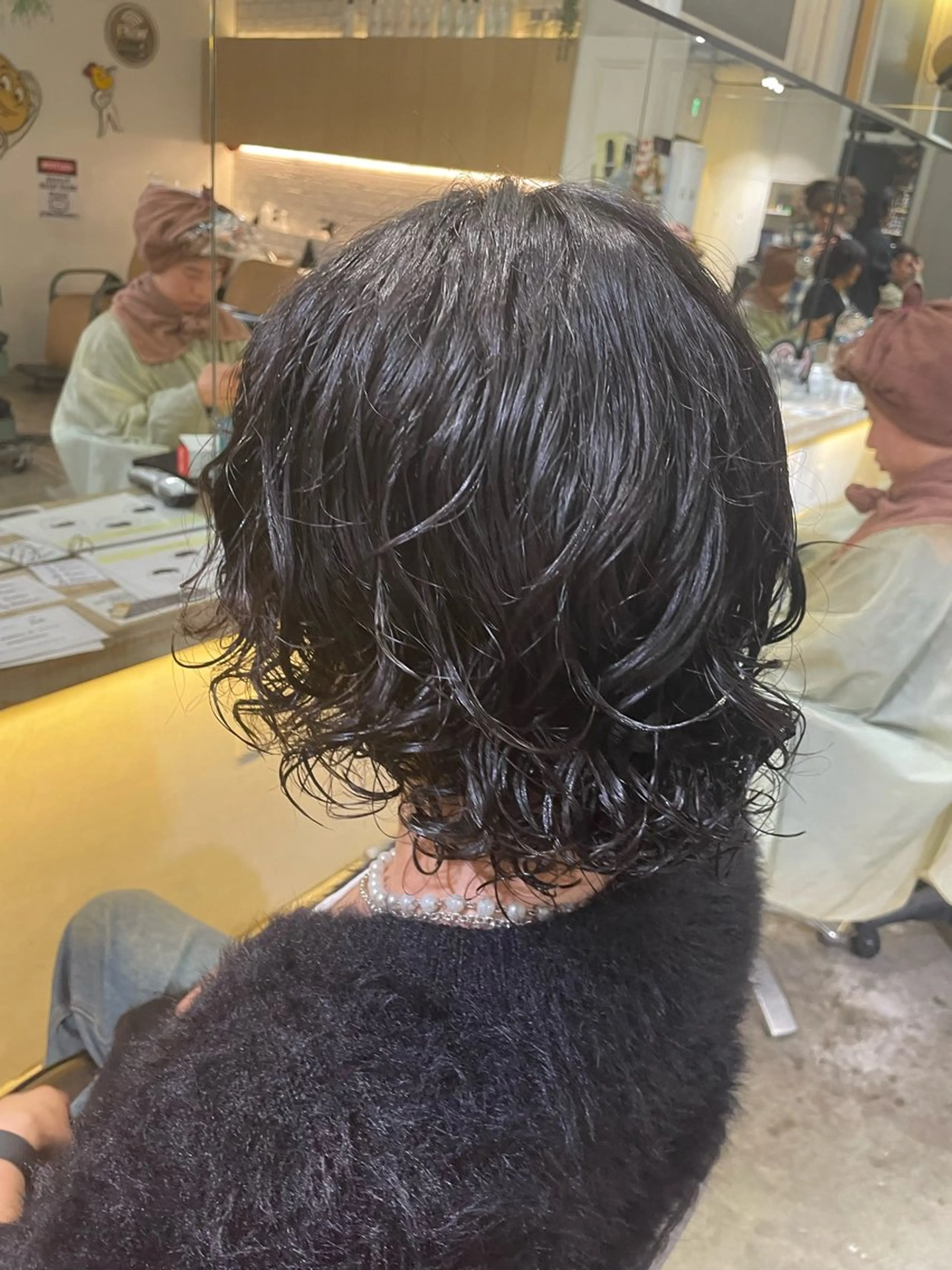 ミディアム パーマ メンズ 豊崎 佑輔のヘアスタイル
