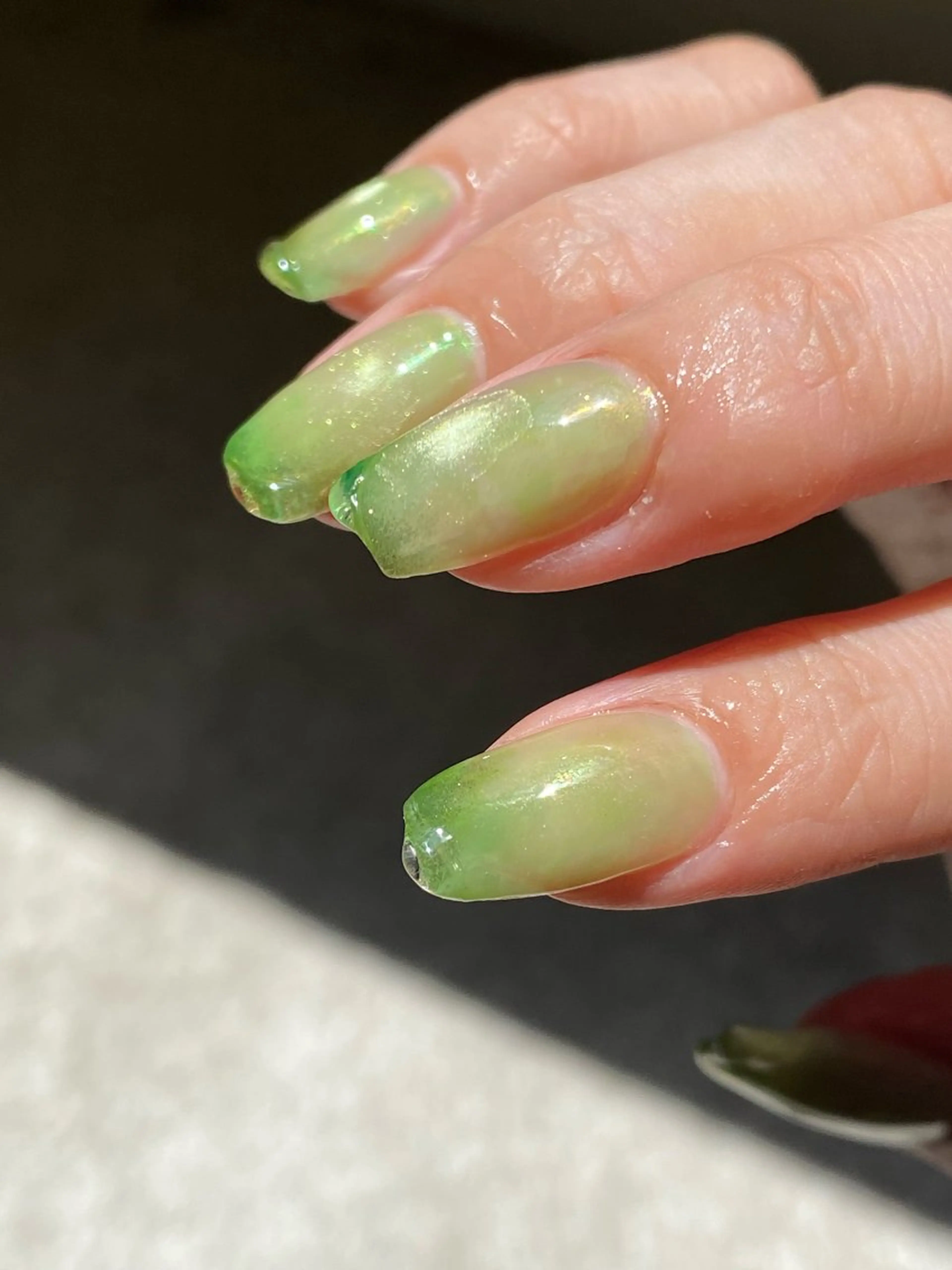 ネイル 成人式 フレンチネイル ジェルネイル ガーリー マグネットネイル ハンドネイル 草加ニュアンスネイル 🌚hersのネイルデザイン