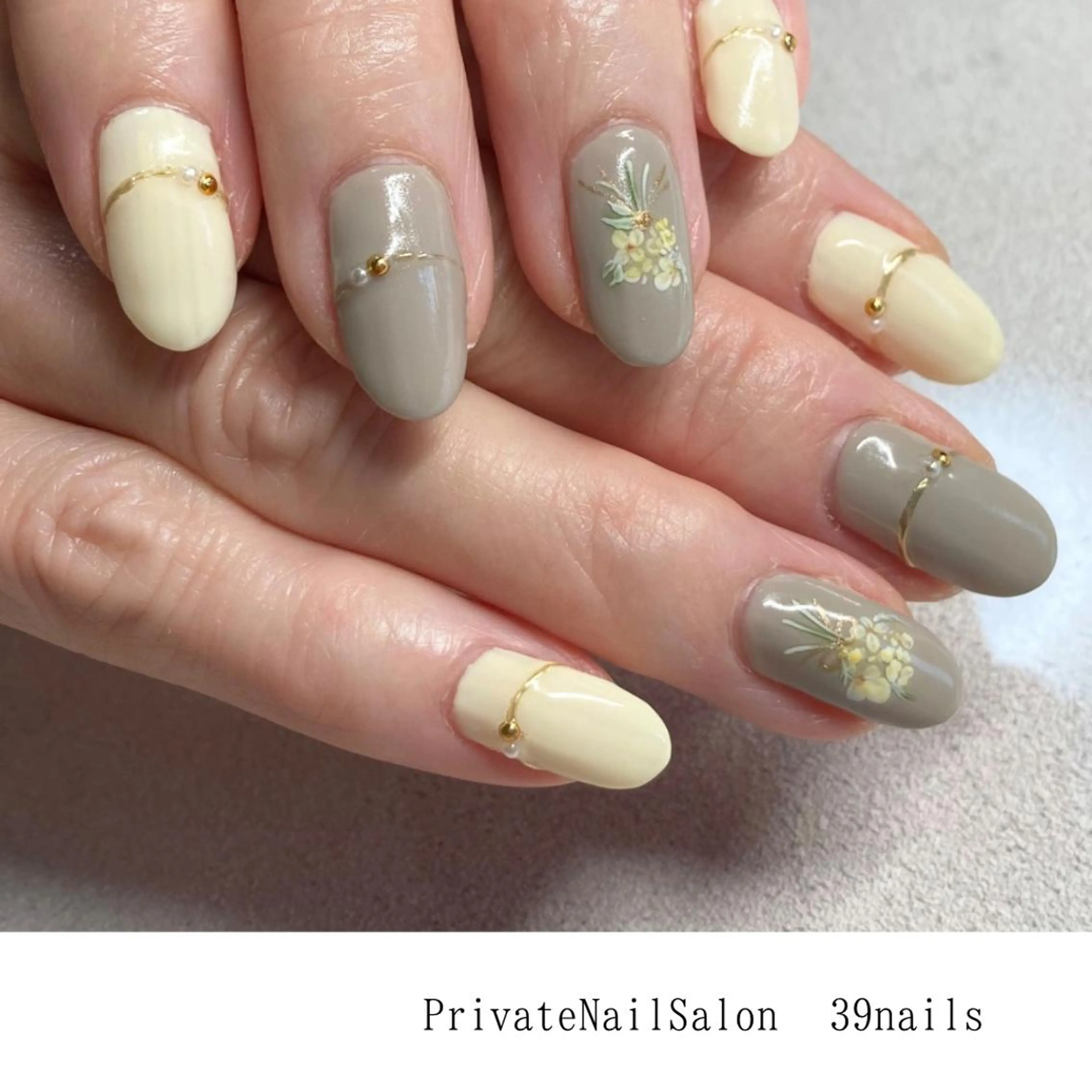 ネイル ミラーネイル 持ち込み 春ネイル 夏ネイル 39-nails EharaMikuのネイルデザイン