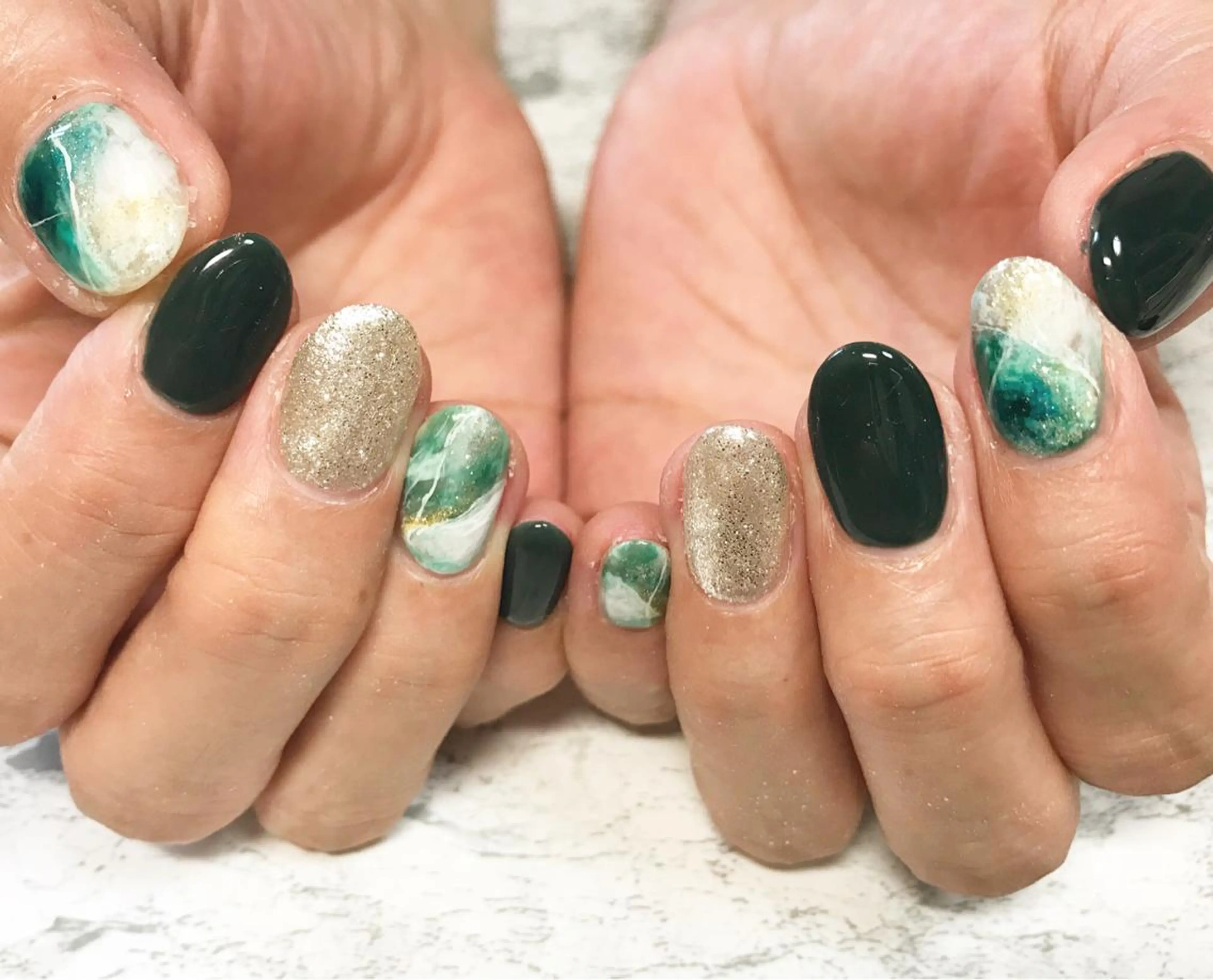 ネイル フットネイル 大理石ネイル(マーブル) ニュアンスネイル シンプルネイル 春ネイル ネイル フフラ所属・nail fufla ♡yamane♡のネイルデザイン