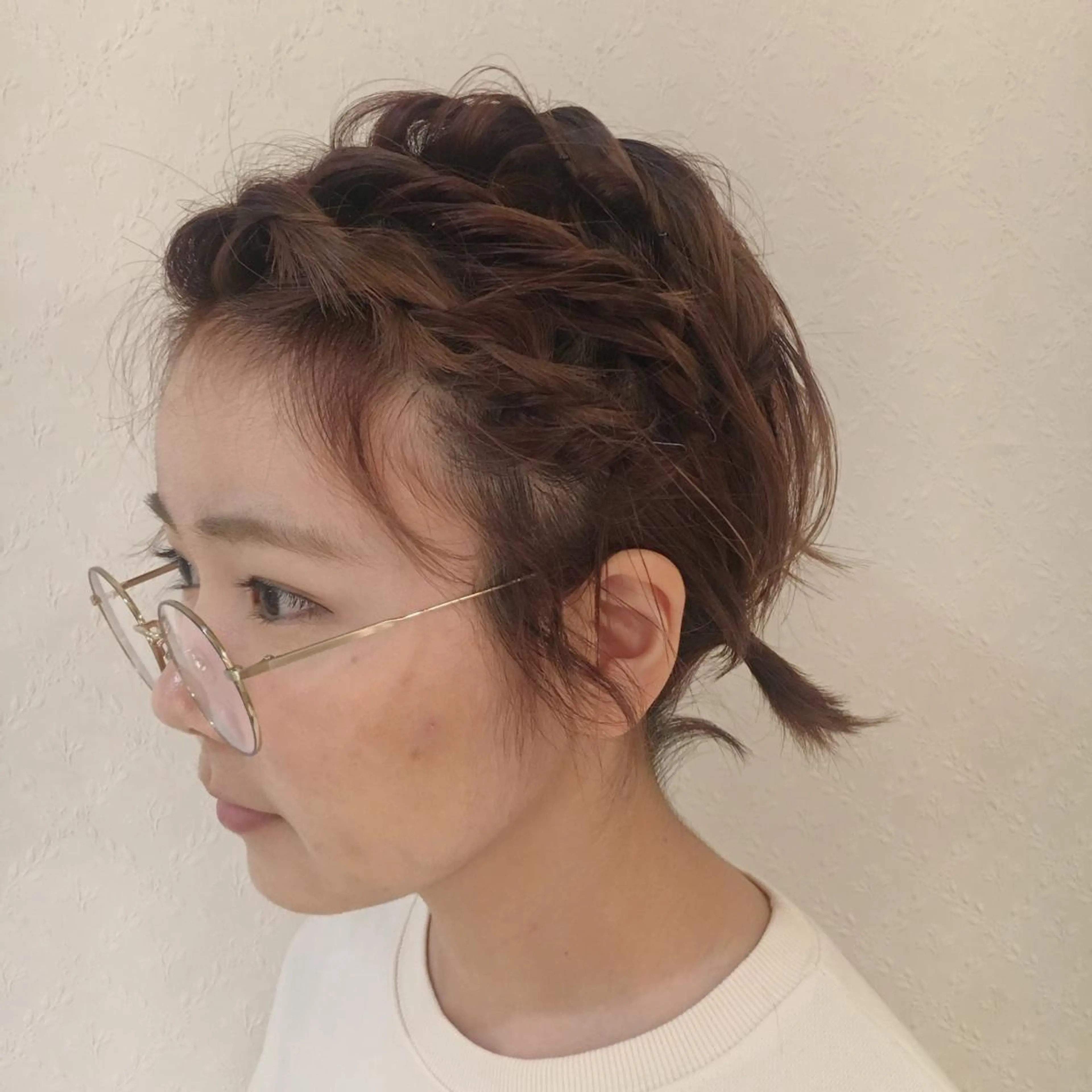ショート ヘアアレンジ ヘアセット 宮内 真乃のヘアスタイル