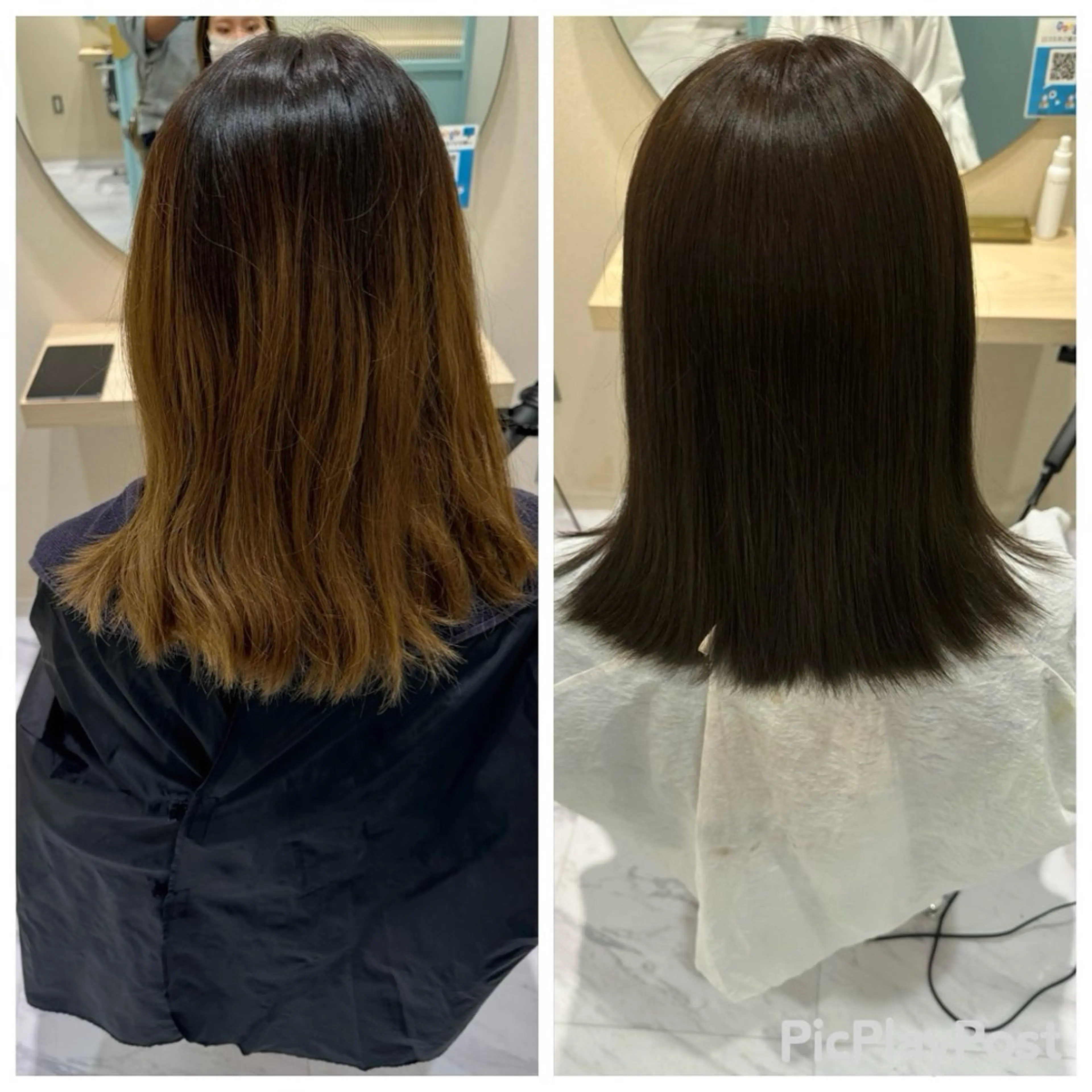 ミディアム 縮毛矯正 トリートメント 丹野 圭太のヘアスタイル