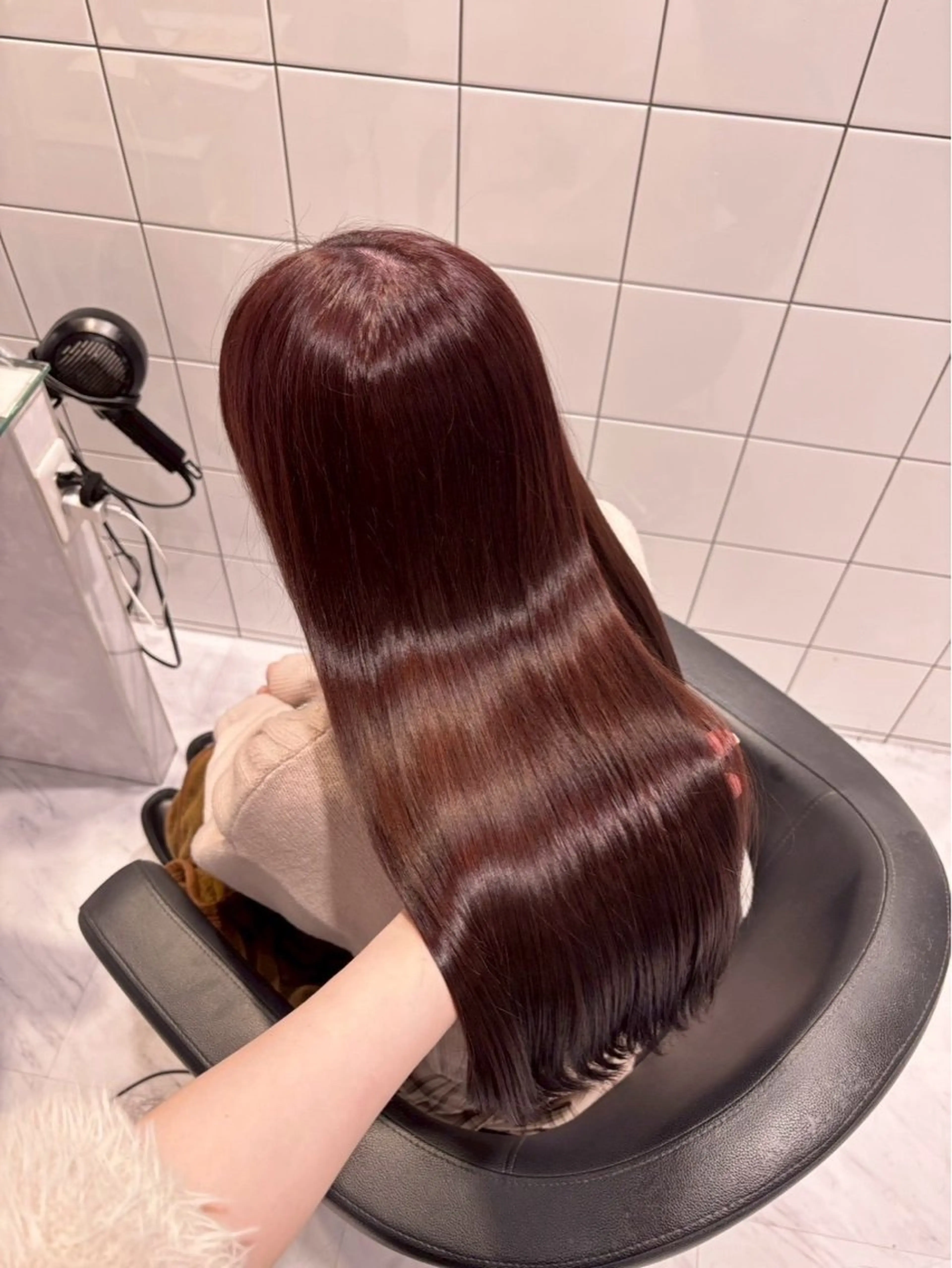 カラー 髪質改善 ヘアカラー トリートメント 木村 咲良のヘアスタイル