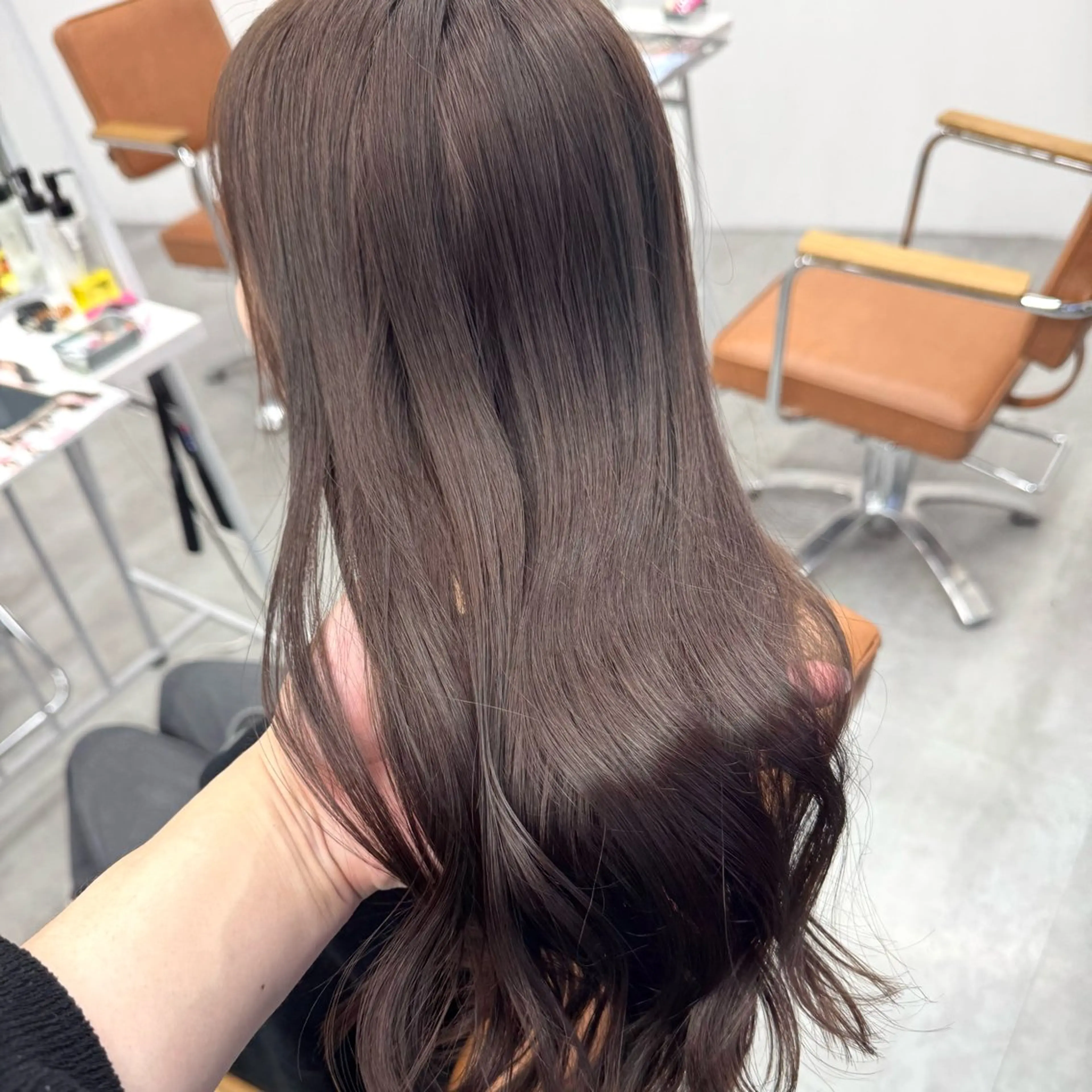 ロング カラー ヘアアレンジ ヘアカラー ブリーチなしカラー /新百合ヶ丘/安形翔のヘアスタイル