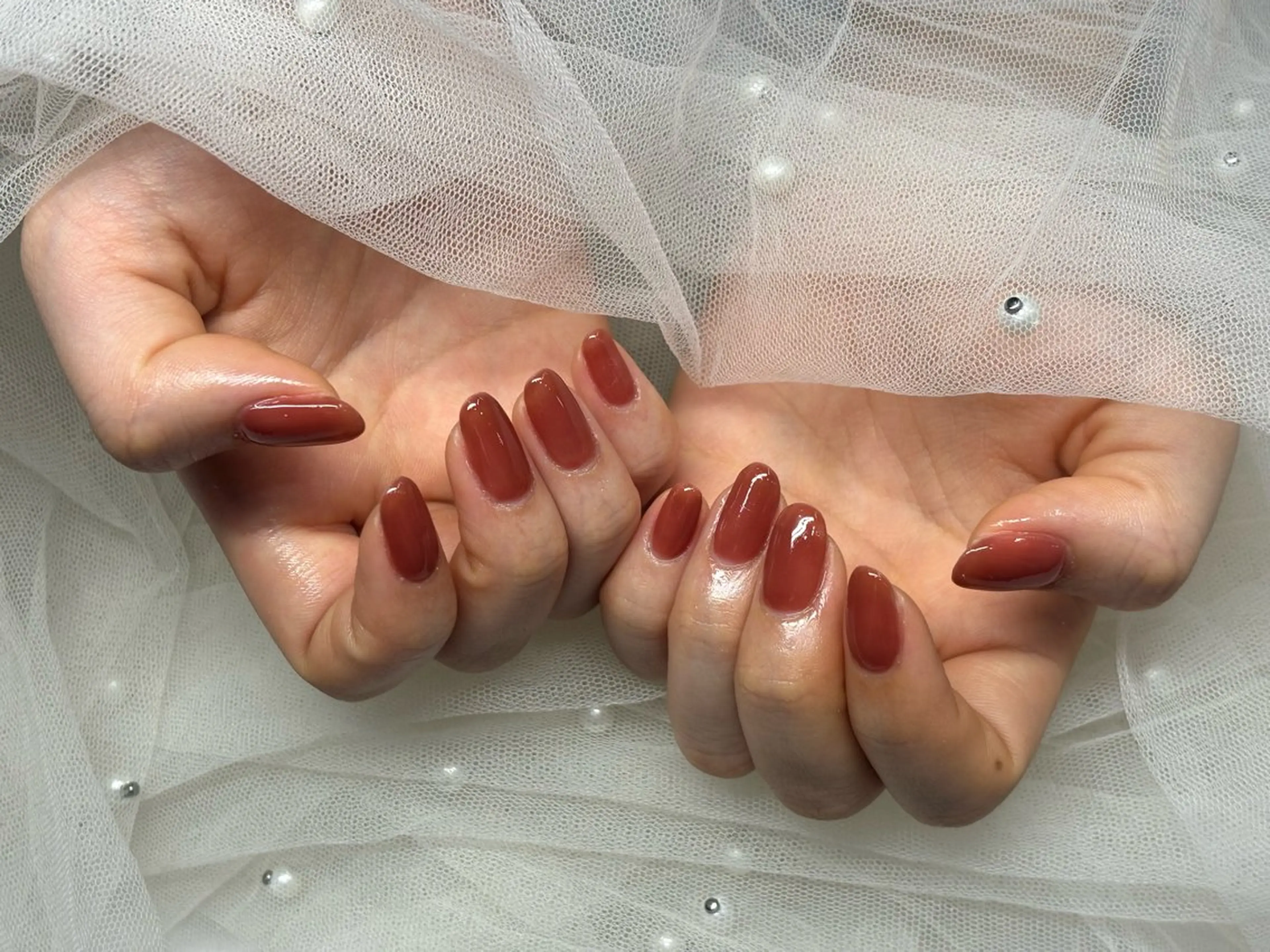 ネイル ワンカラーネイル 浅草MVYAVI うかのネイルデザイン