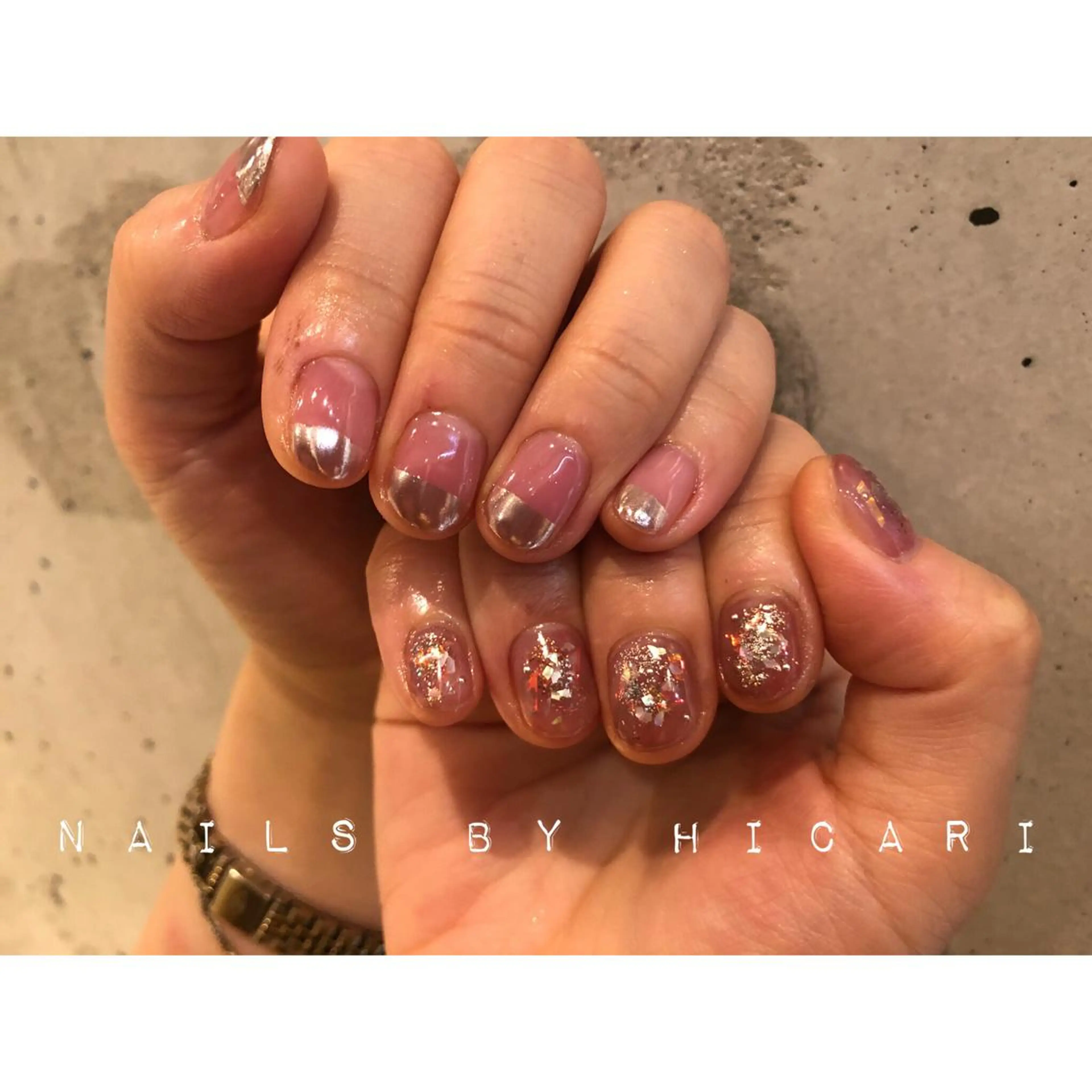 ショート カラー ネイル マツエク・マツパ ジェルネイル ニュアンスネイル パラジェル illum hicariのネイルデザイン