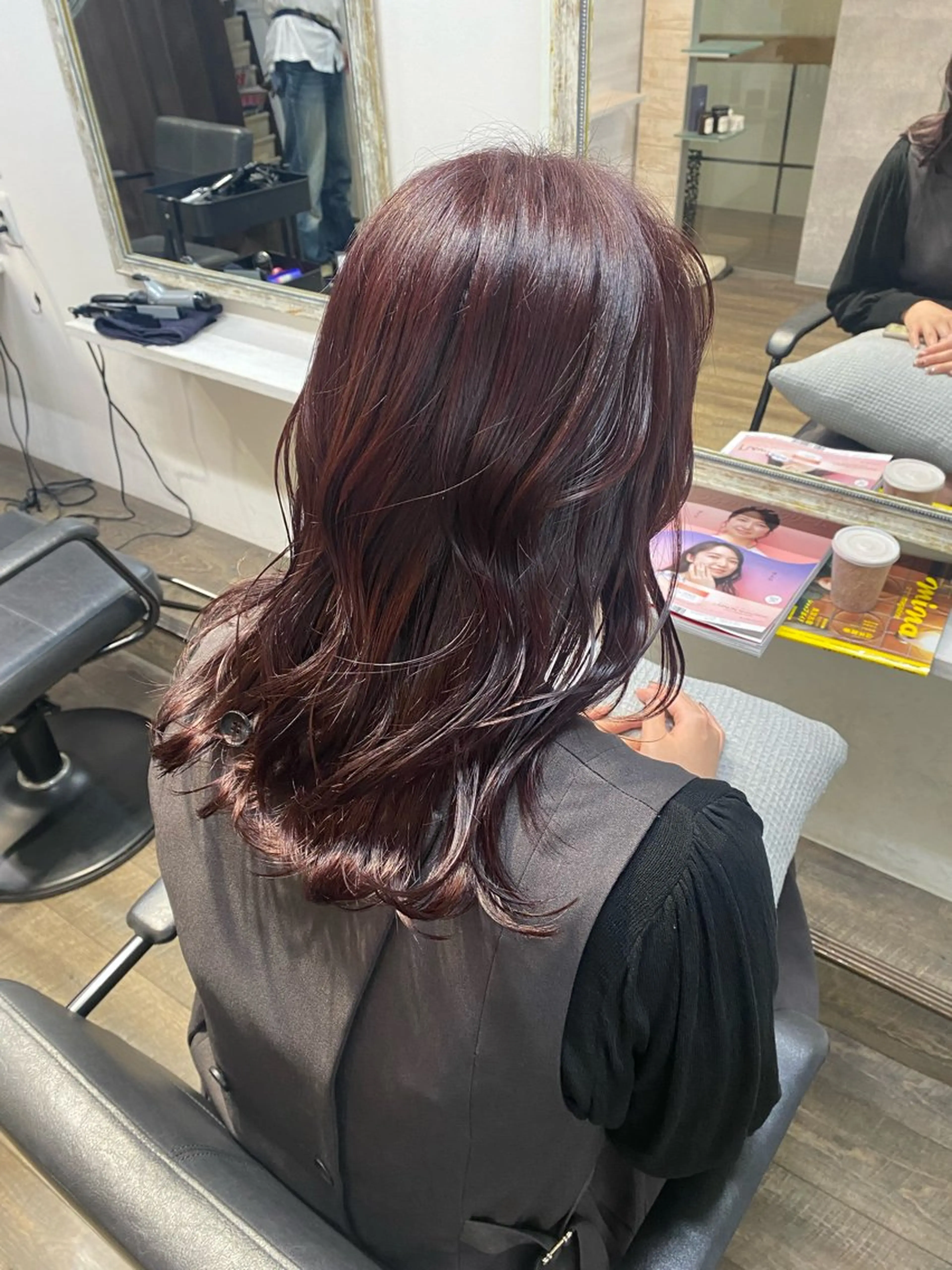 ミディアム カラー MIREI /韓国風 ショート/大阪美容室のヘアスタイル