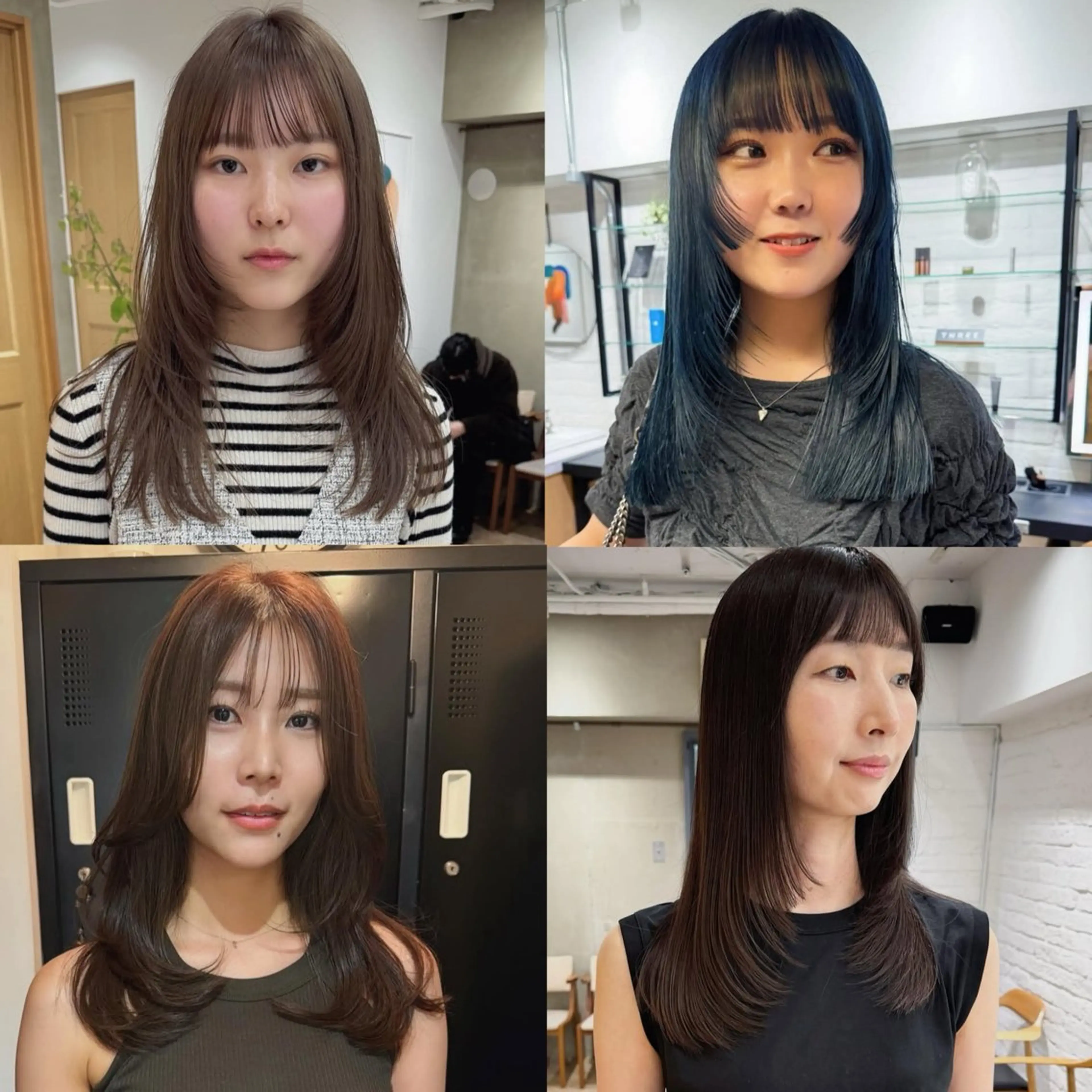 セミロング レイヤーカット 似合わせレイヤー ＆透明感カラーのヘアスタイル