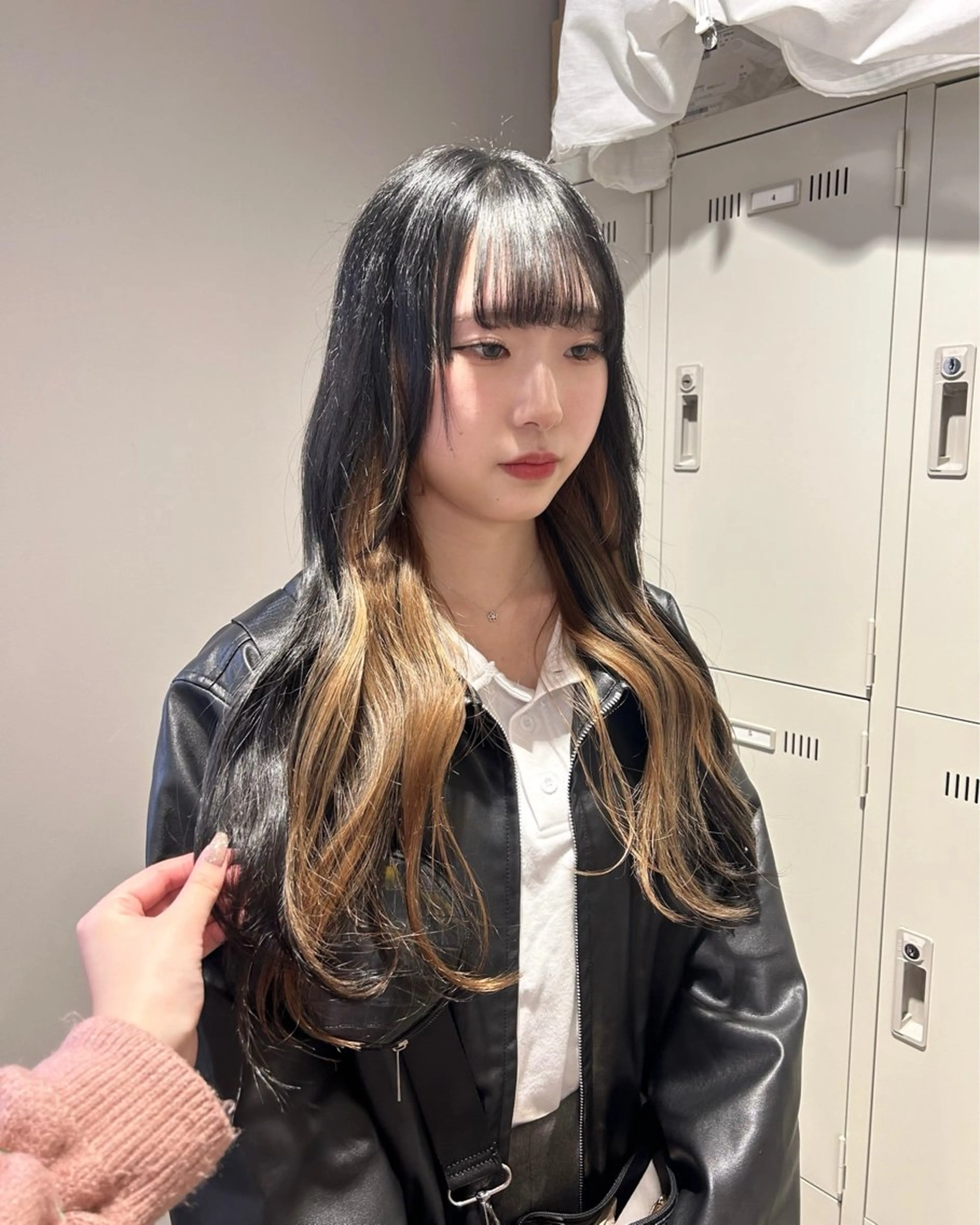 カラー ヘアカラー トリートメント 透明感ベージュ🤎 ナチュラルレイヤーのヘアスタイル