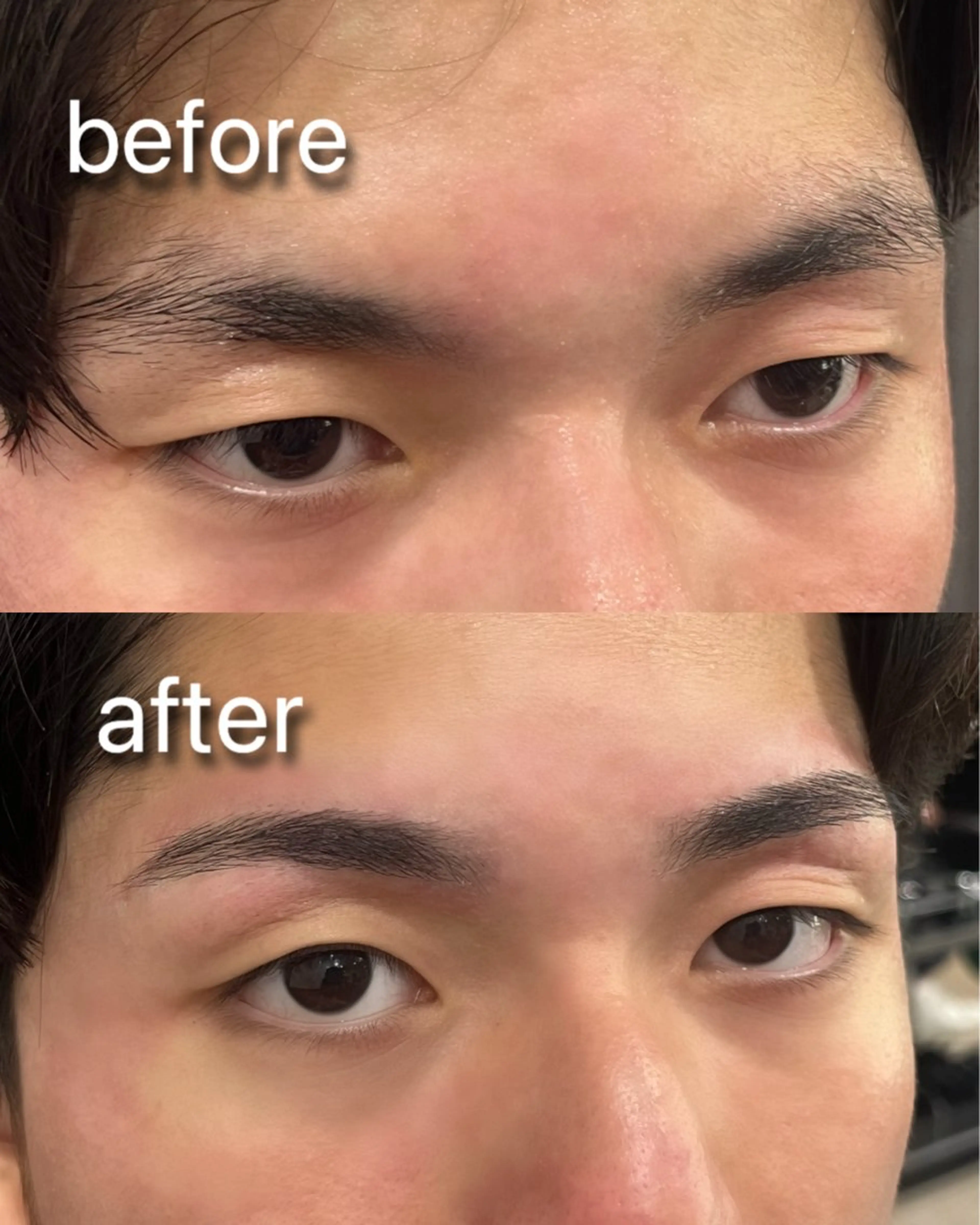 メンズ アイブロウ ワックス脱毛 BARBERMIKI メンズ眉毛の眉毛・アイブロウイメージ