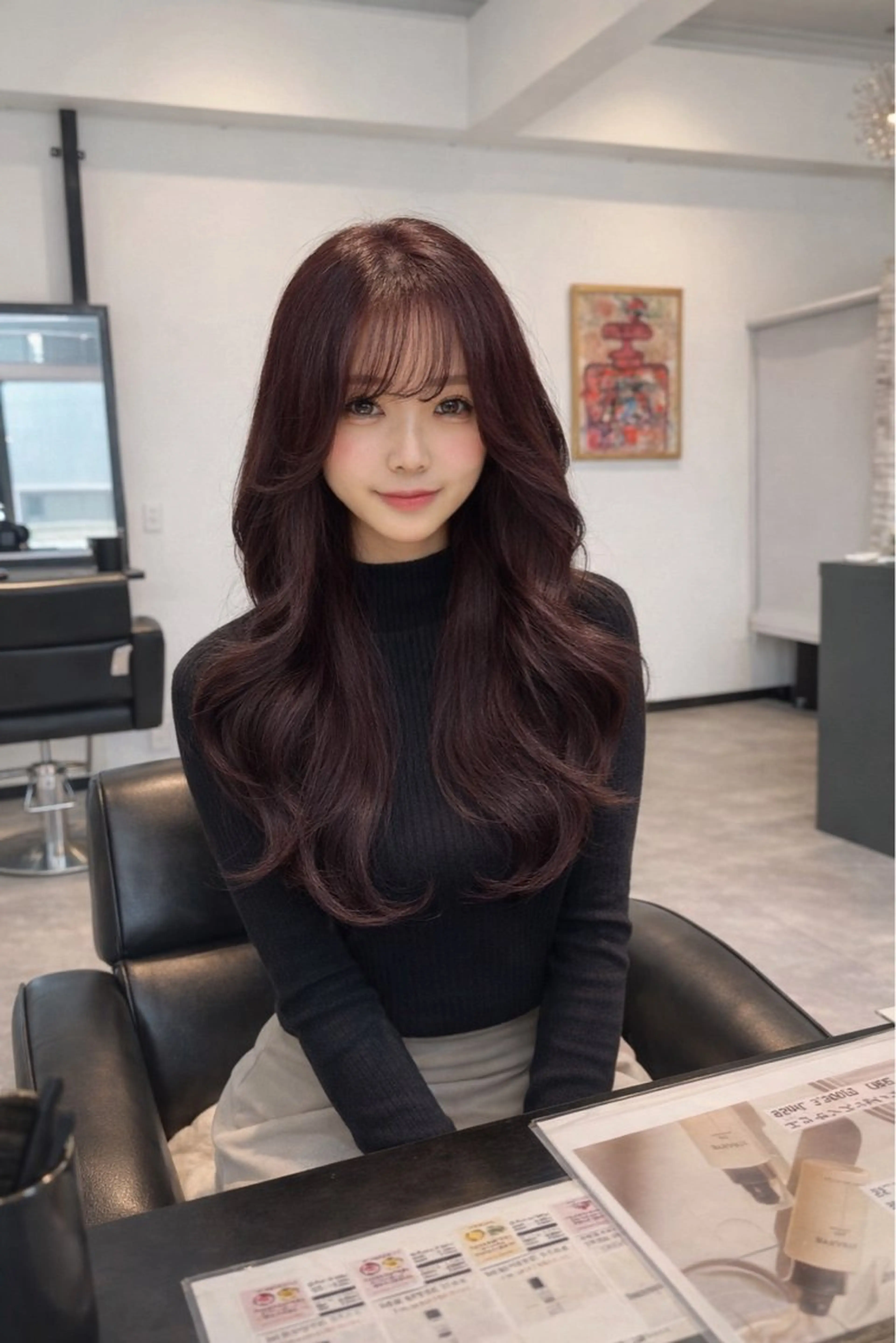 セミロング カット ヘアカラー トリートメント 韓国ヘア/館林美容室 /髪質改善/涼のヘアスタイル