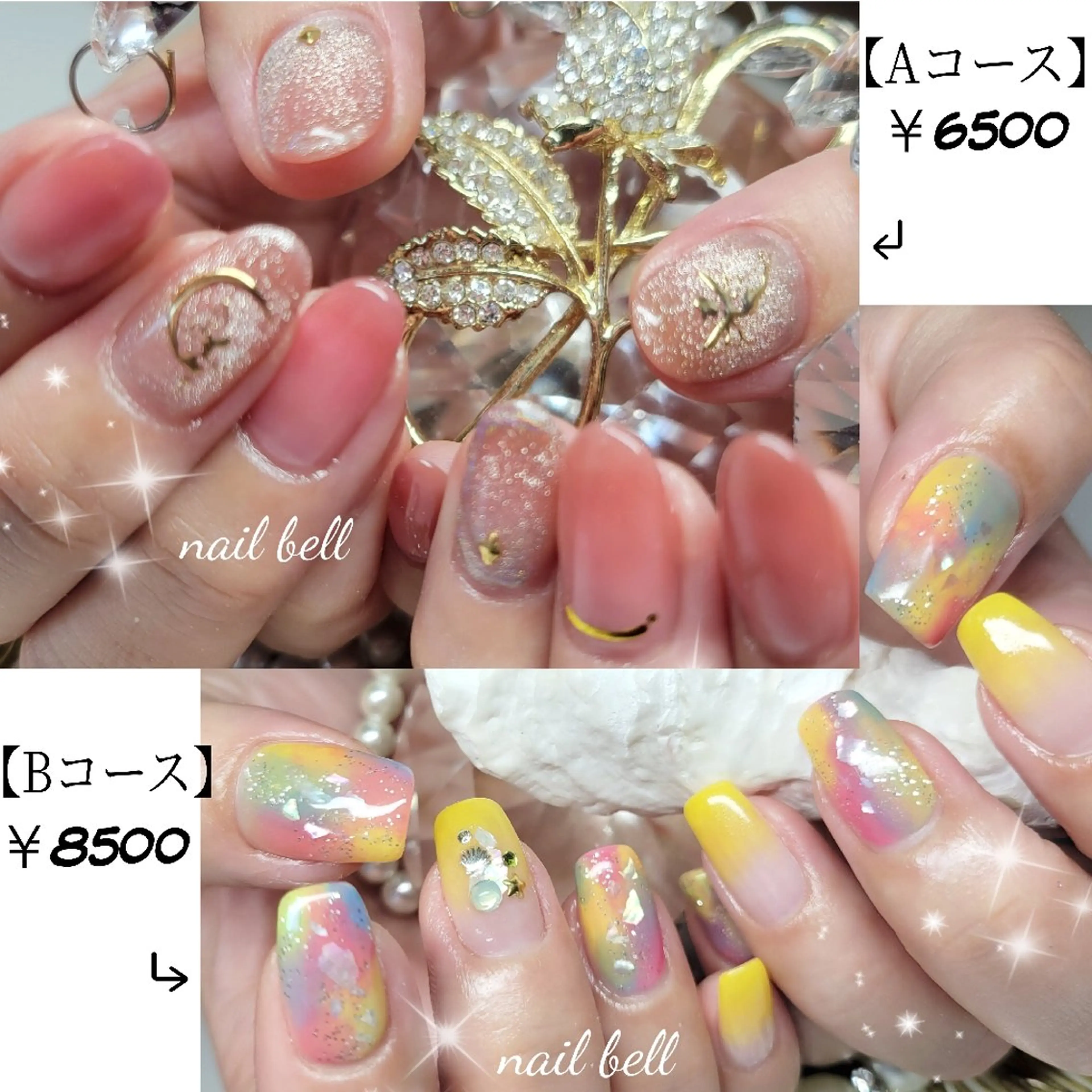 ネイル 占いができるネイルサロン「ネイルベル」所属・さいとう りなのネイルデザイン