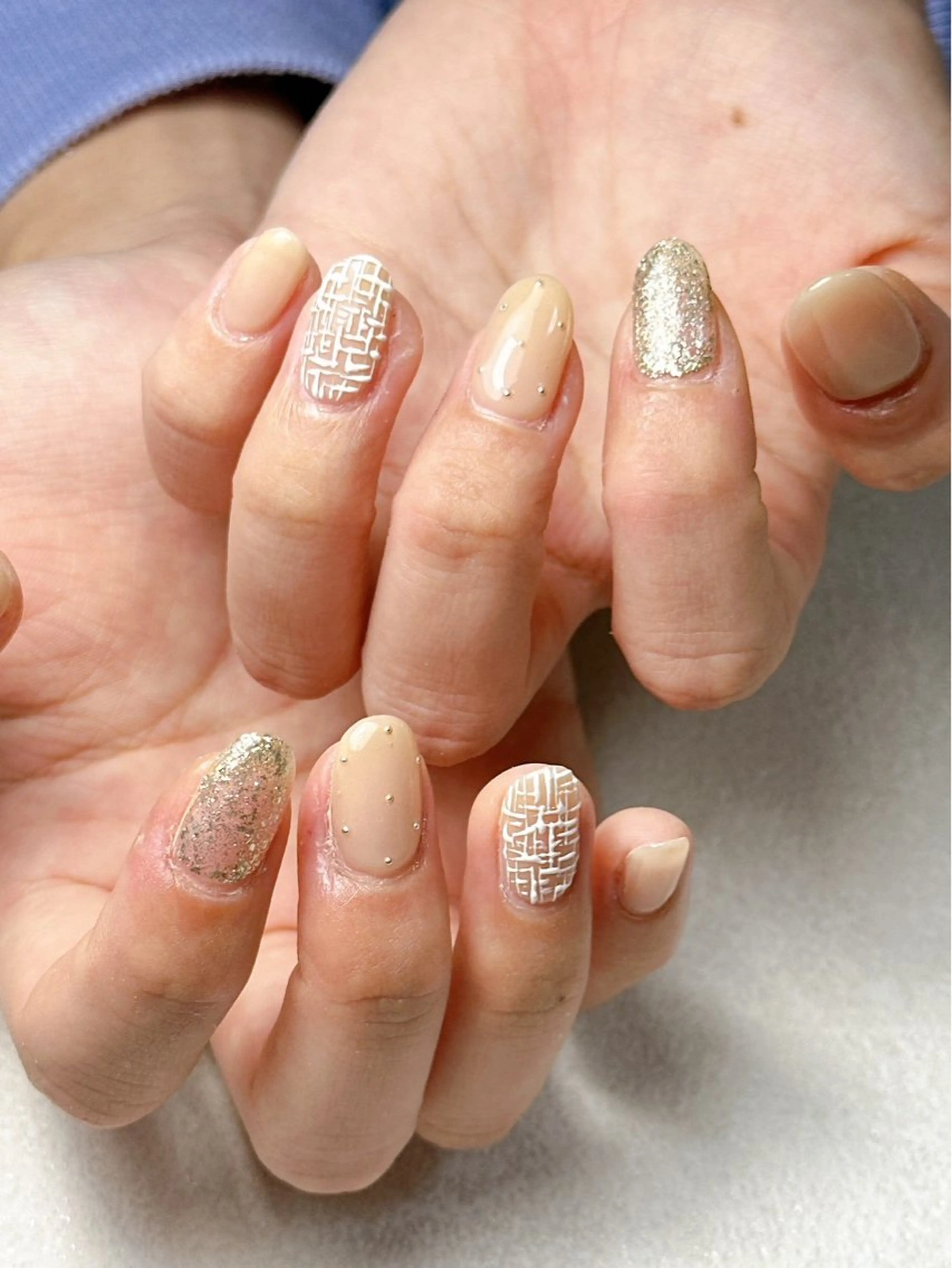 ネイル オーロラネイル フットネイル フレンチネイル ジェルネイル マグネットネイル mogunail &blowのネイルデザイン