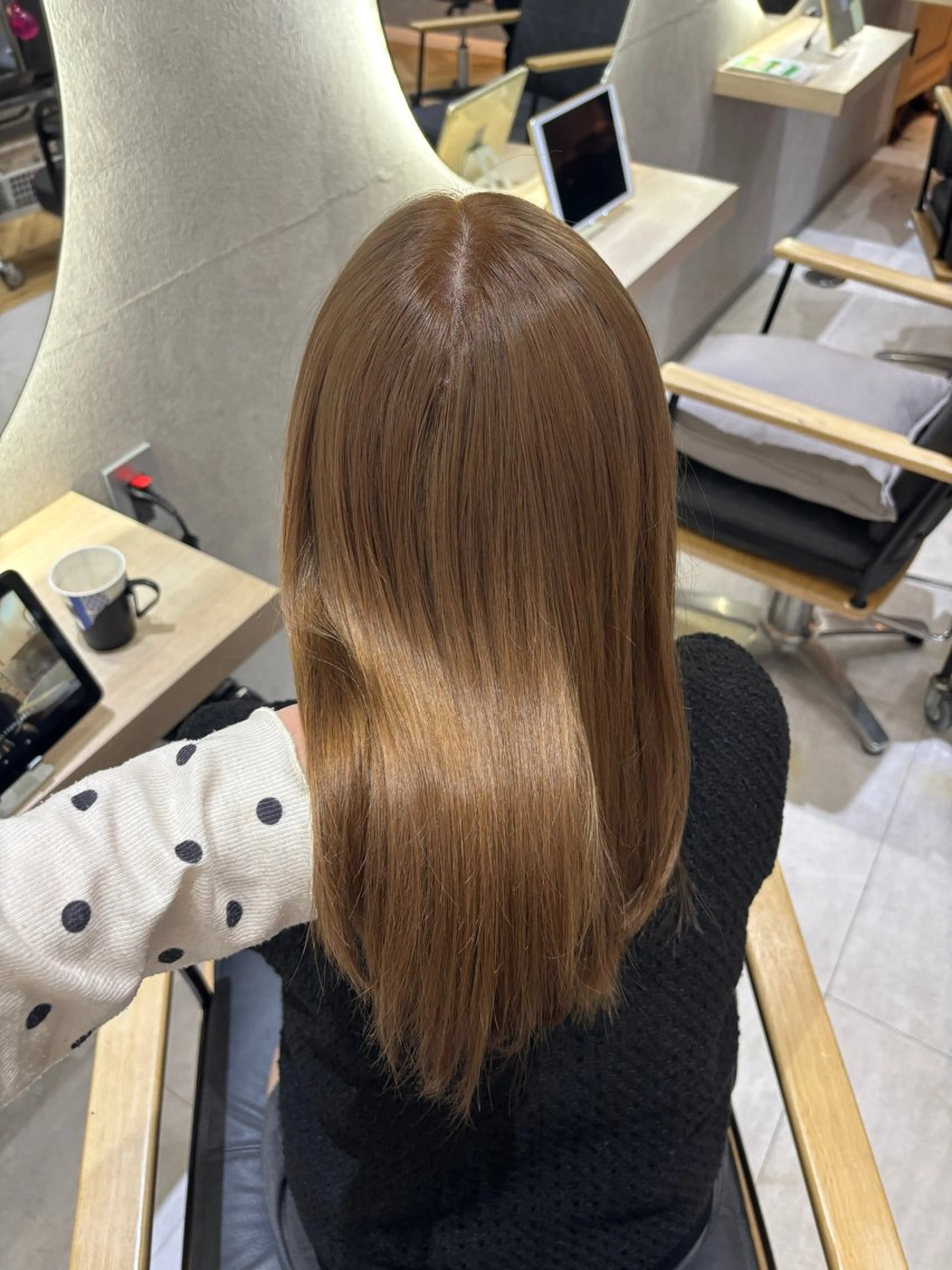 セミロング ヘアカラー トリートメント Zina天神/ nozomiのヘアスタイル