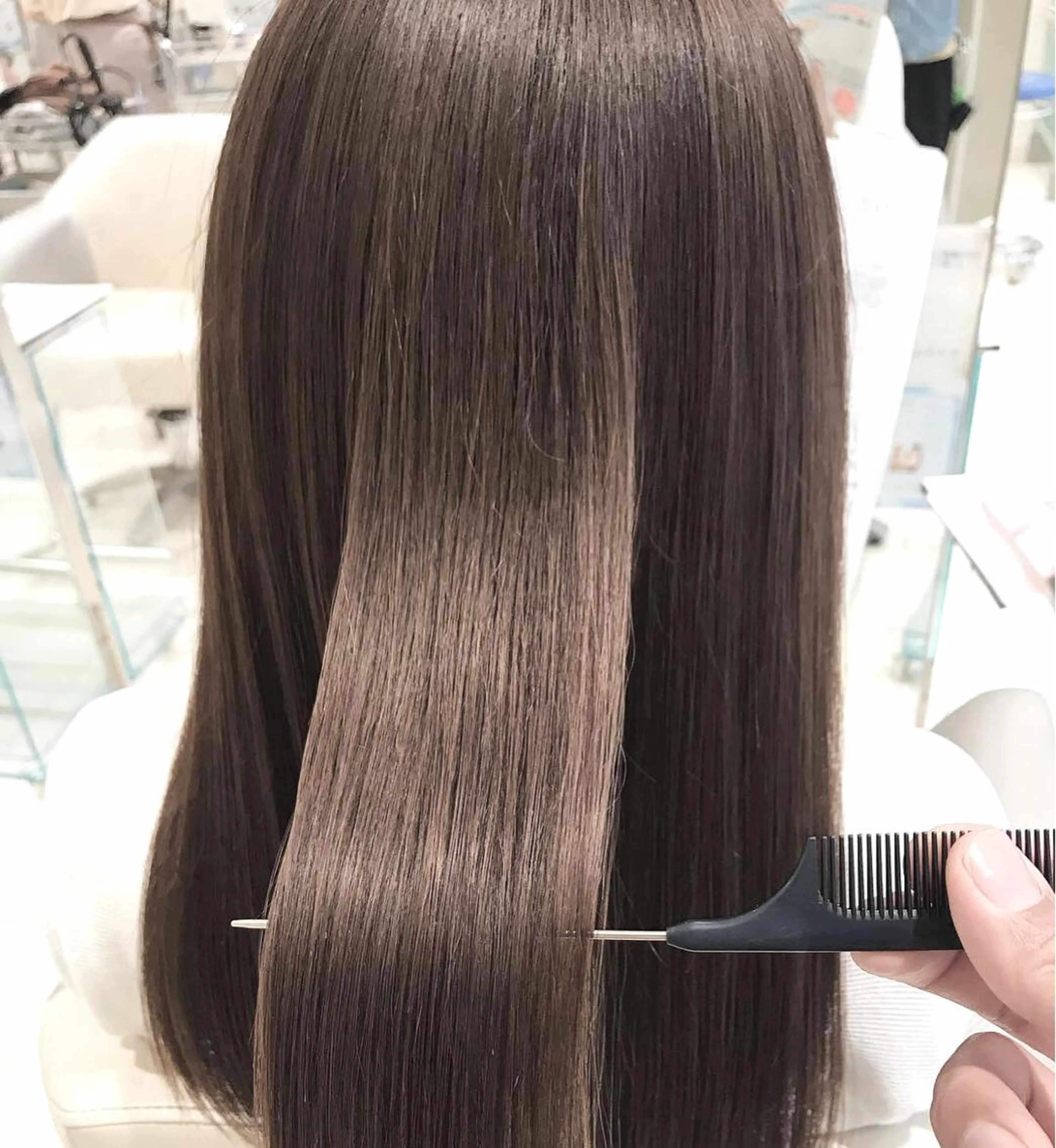 セミロング カラー パーマ カット トリートメント MODE K´s eau髪質改善特化のヘアスタイル