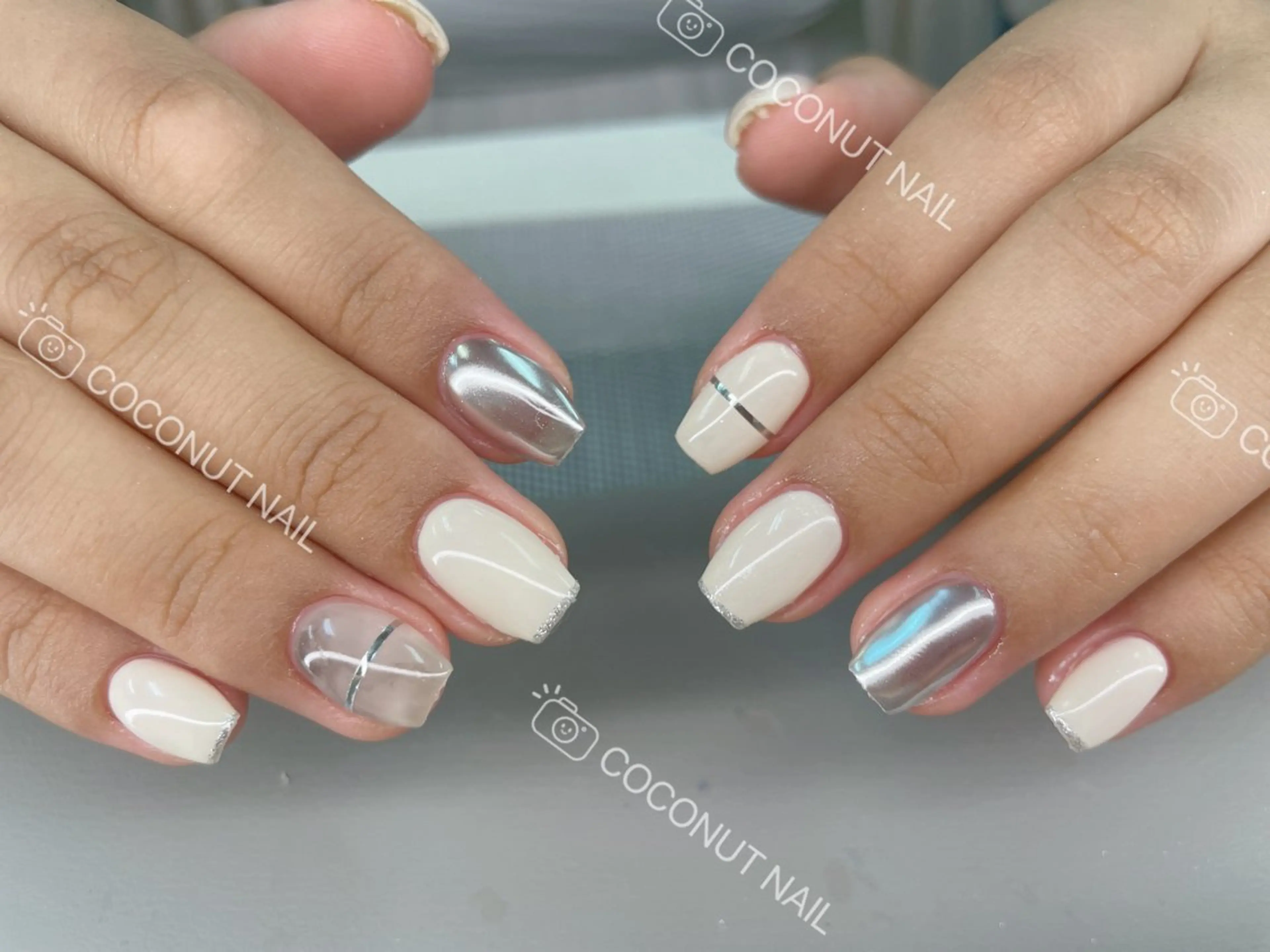 ネイル ハンドネイル 神田 ココナッツのネイルデザイン