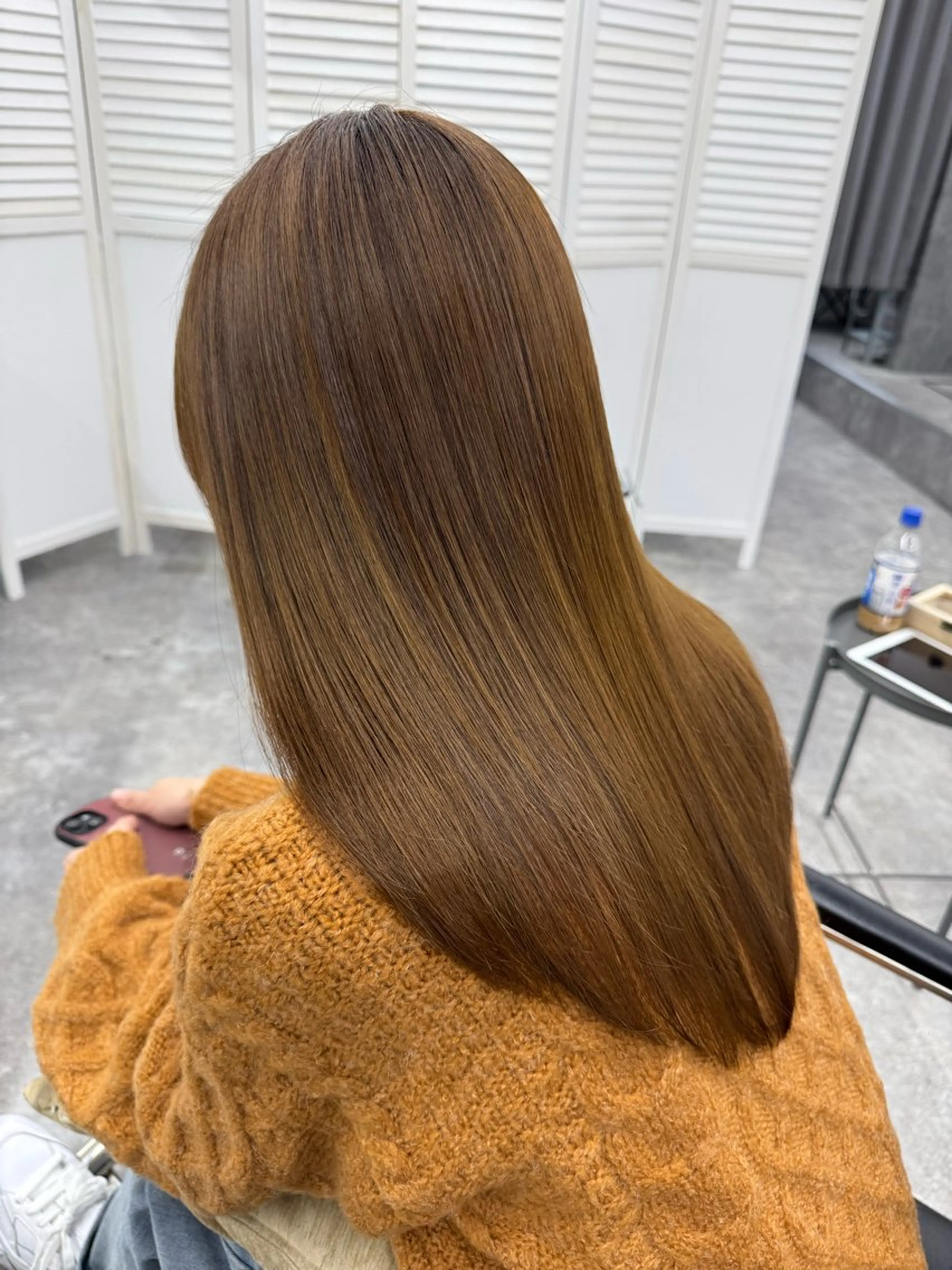 セミロング 髪質改善 トリートメント 酸熱トリートメント 髪質改善メニュー 長井 美佐子のヘアスタイル