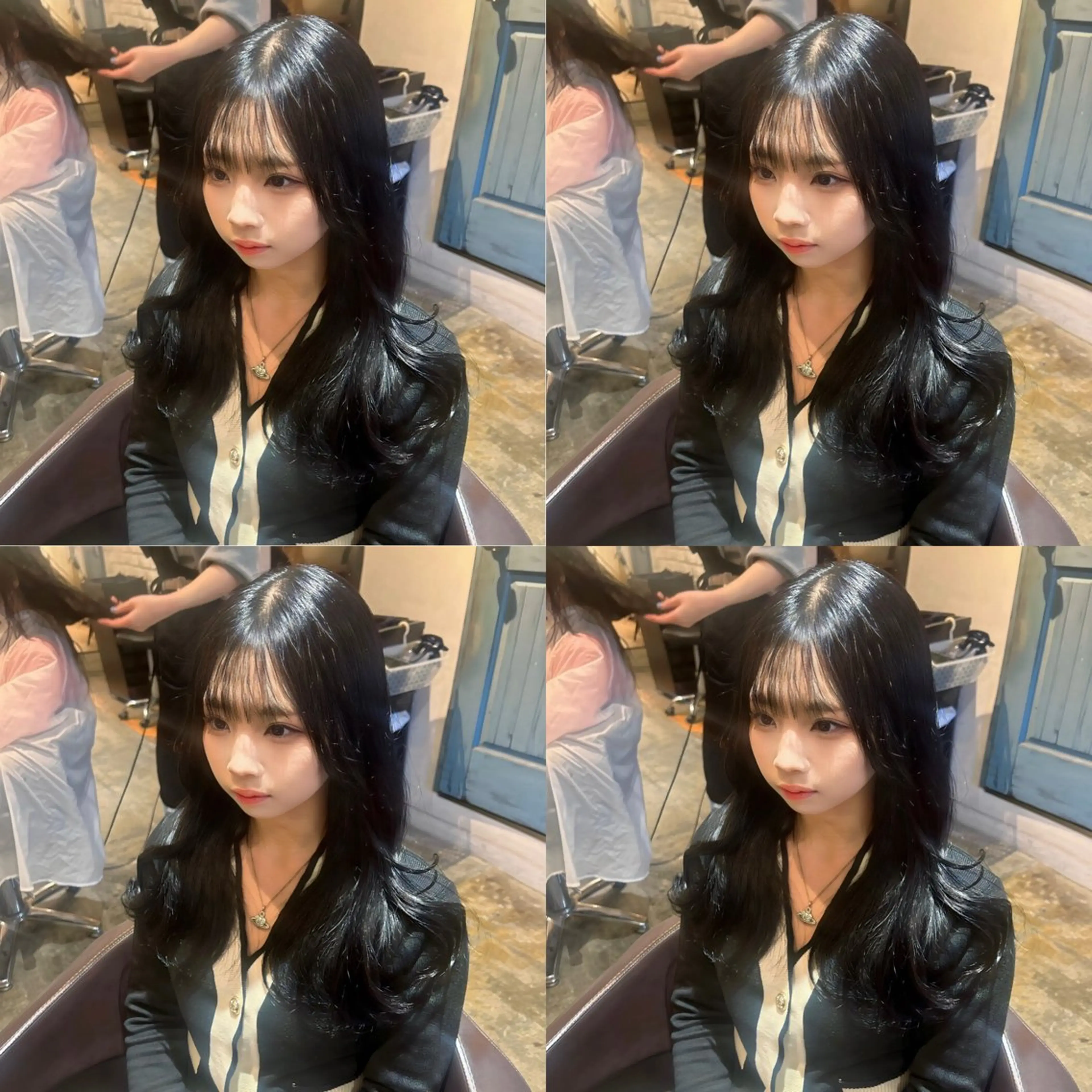 ロング カラー ダークグレー 髪質改善 店長✨髪質改善✖️ 透明感カラー／純大のヘアスタイル