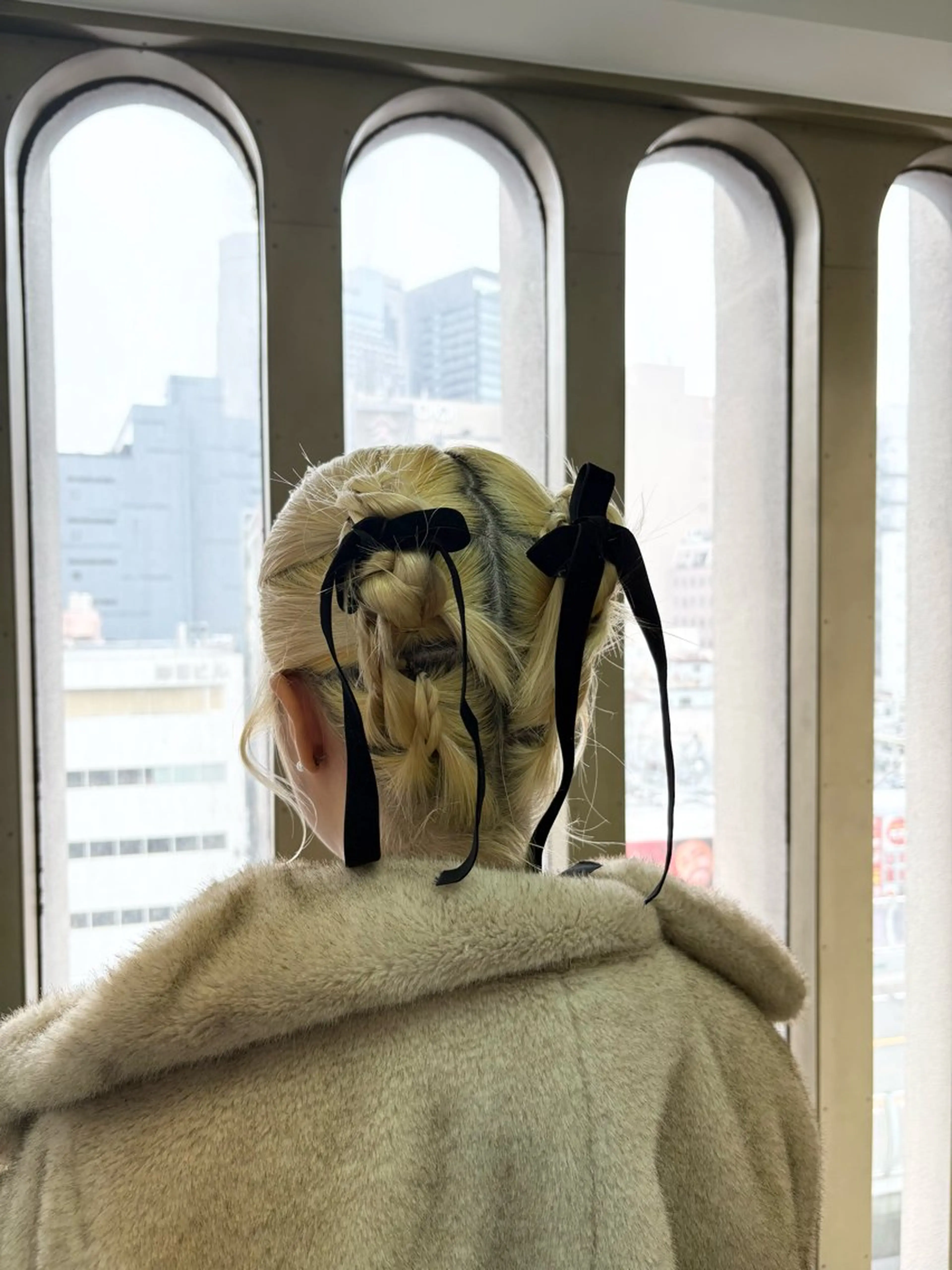 ショート お団子ヘア ボブ saya （サヤ）のヘアスタイル