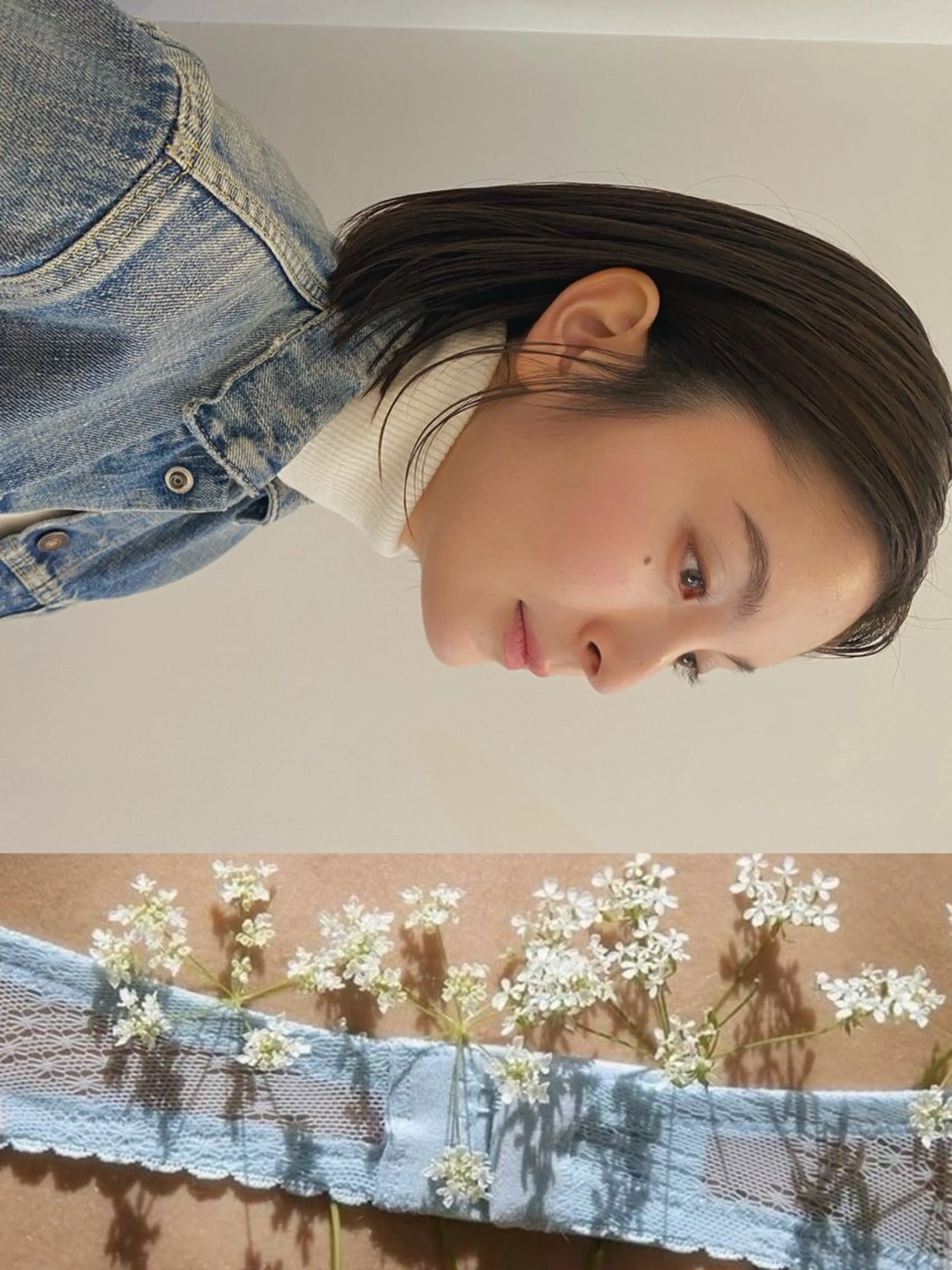 前髪カット+カラー+シャンプーブローの写真