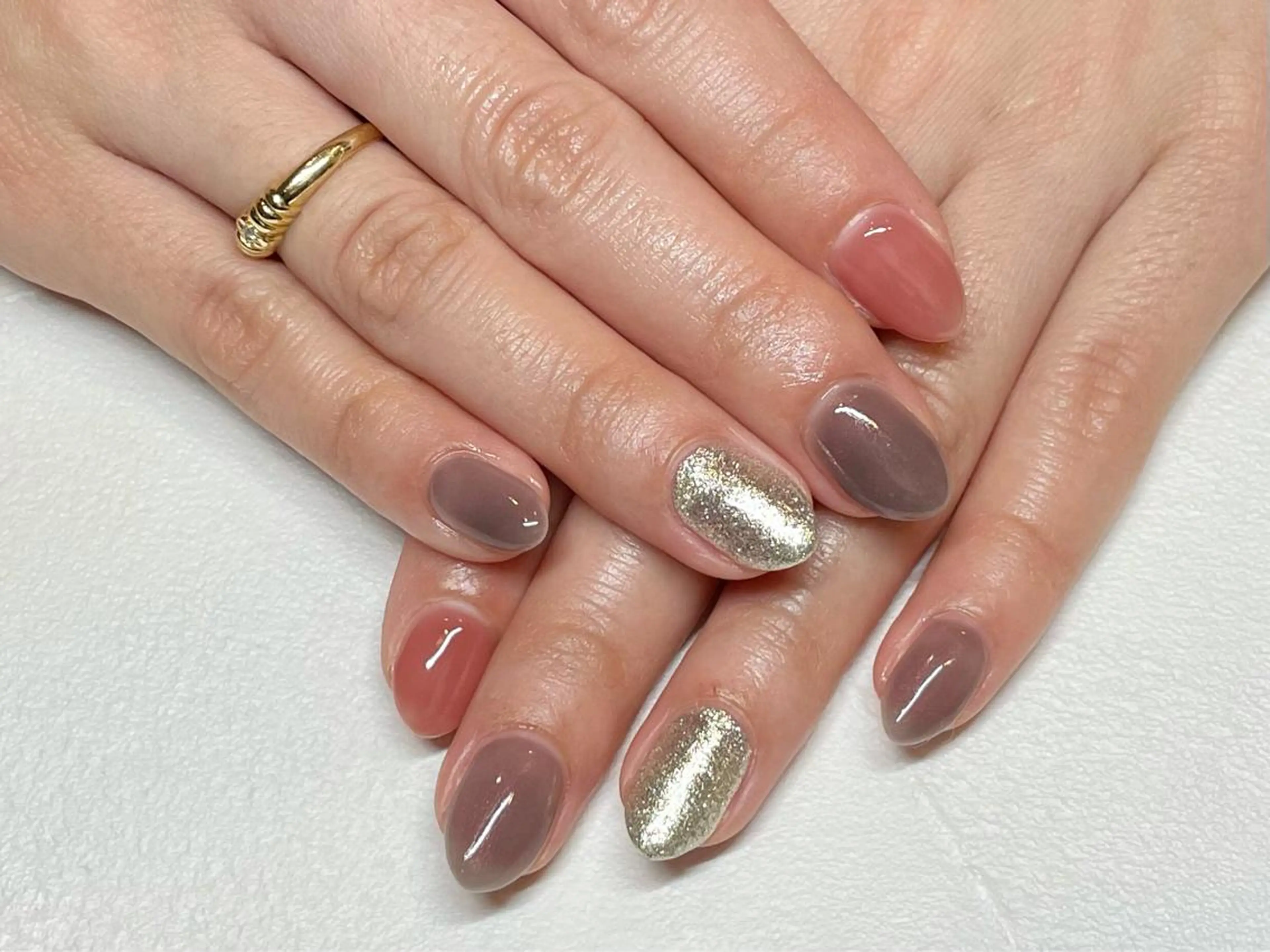 ネイル ワンカラーネイル ささき れいなのネイルデザイン