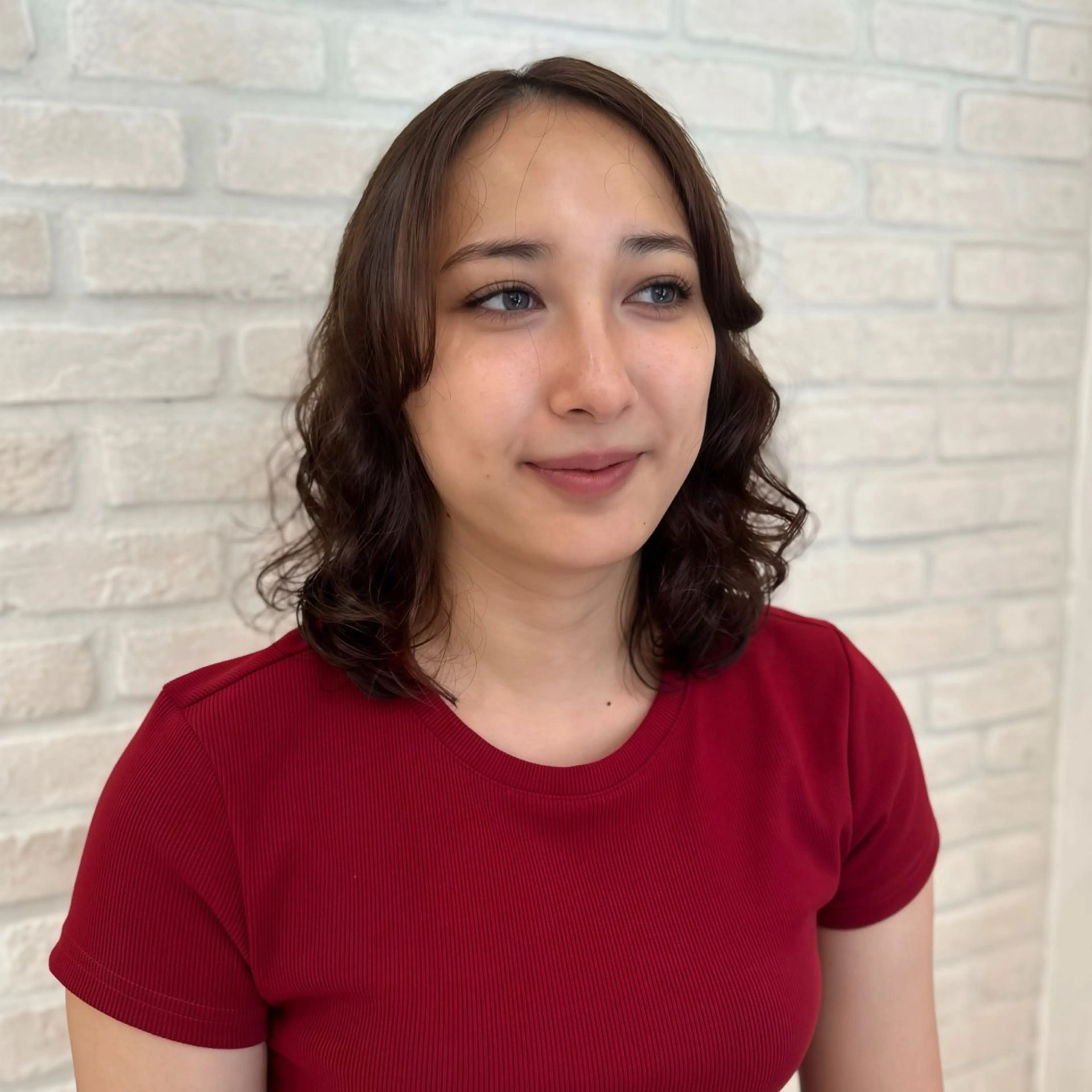 ミディアム 切りっぱなしボブ ショートボブ ボブ レイヤーカット orgo所属・︎︎☁🧺チヒロ モデル募集🧺︎︎☁のヘアスタイル