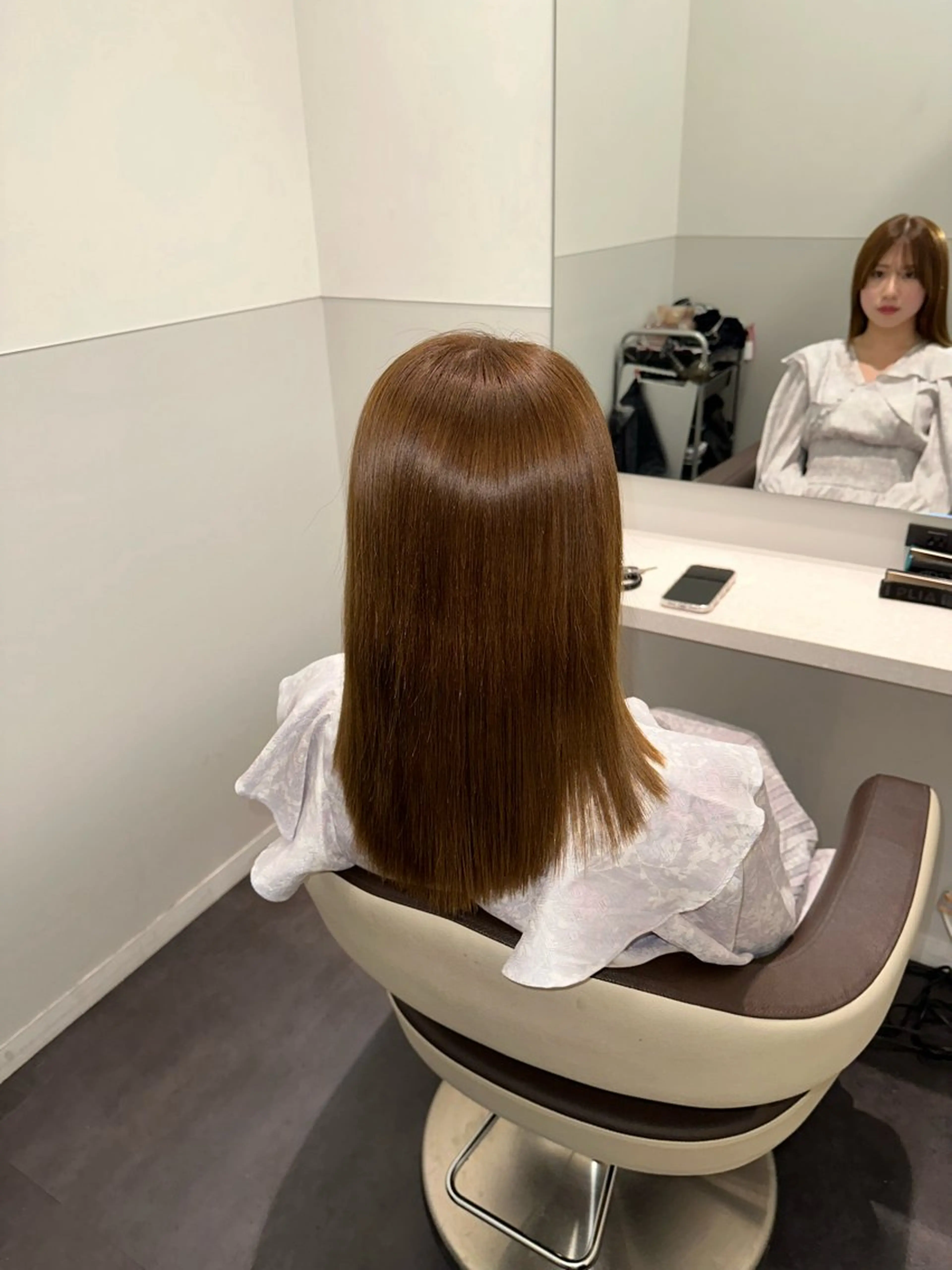 セミロング 美髪特化✨ 伊織✨縮毛矯正✨のヘアスタイル