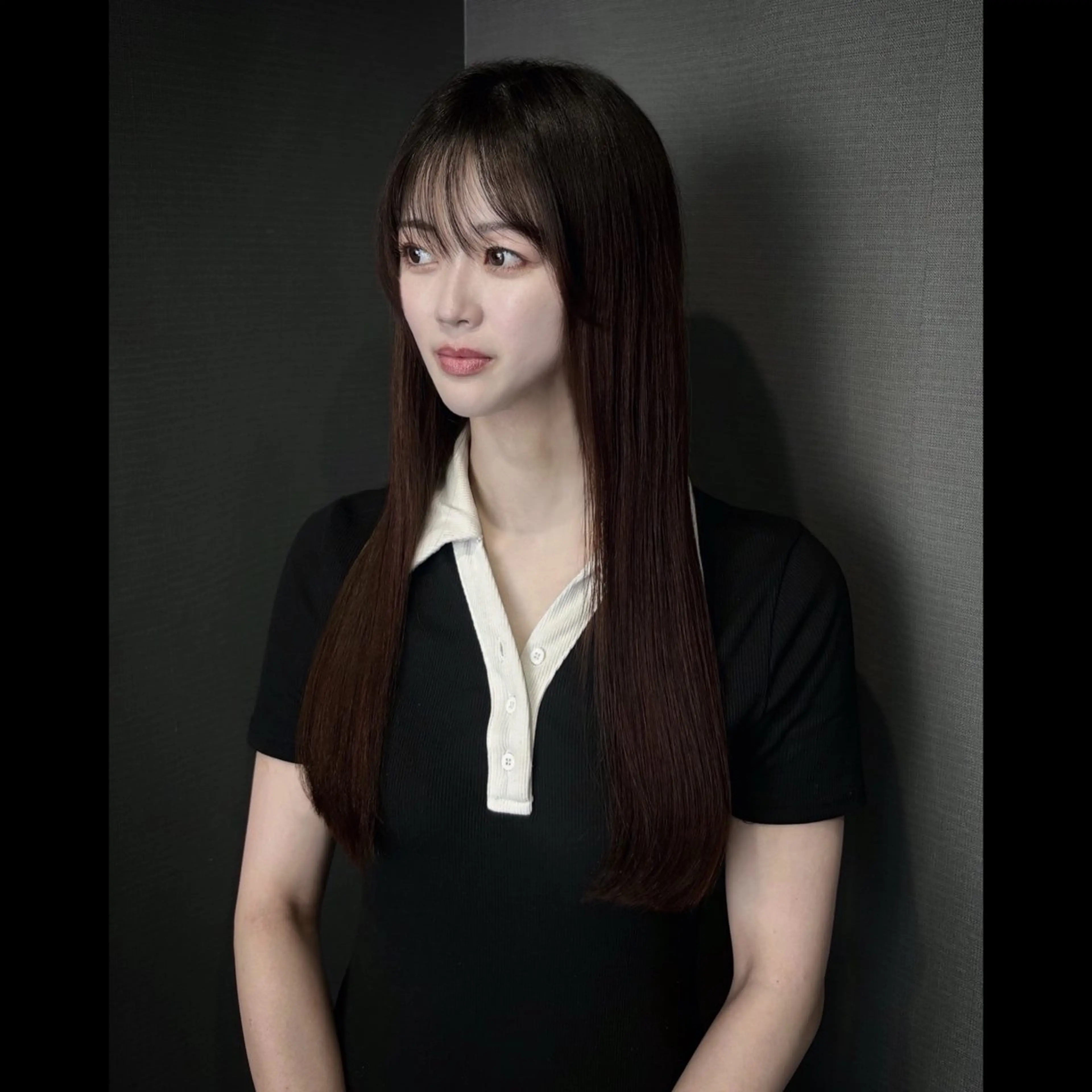 ロング トリートメント カット ヘアカラー 彩名/透明感カラー/ レイヤーカットのヘアスタイル