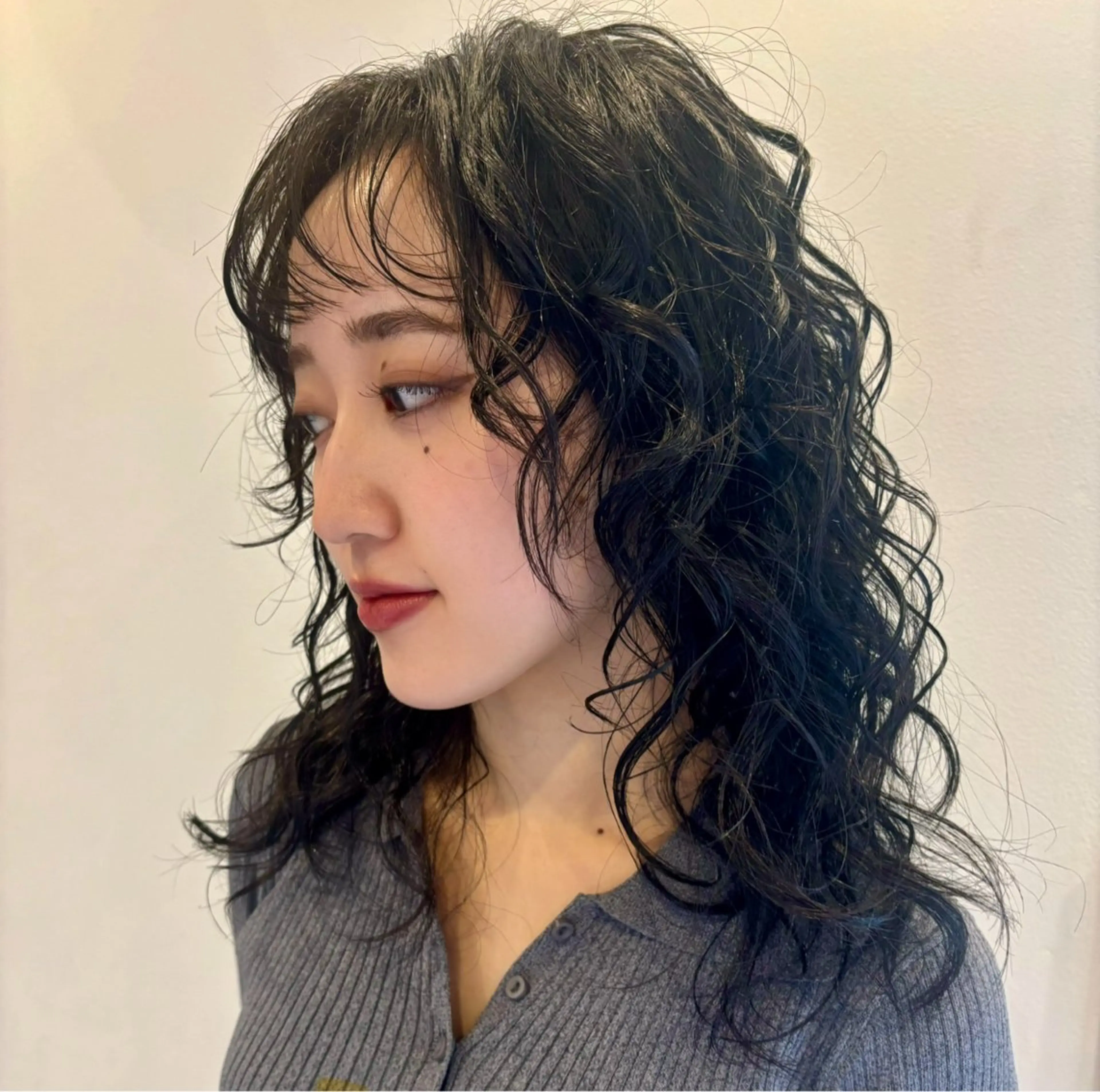 🌱カットパーマ ✂️🌀【ハードパーマ】#カーリーヘア🤍#外国人風パーマ👩🏼‍🦱の写真