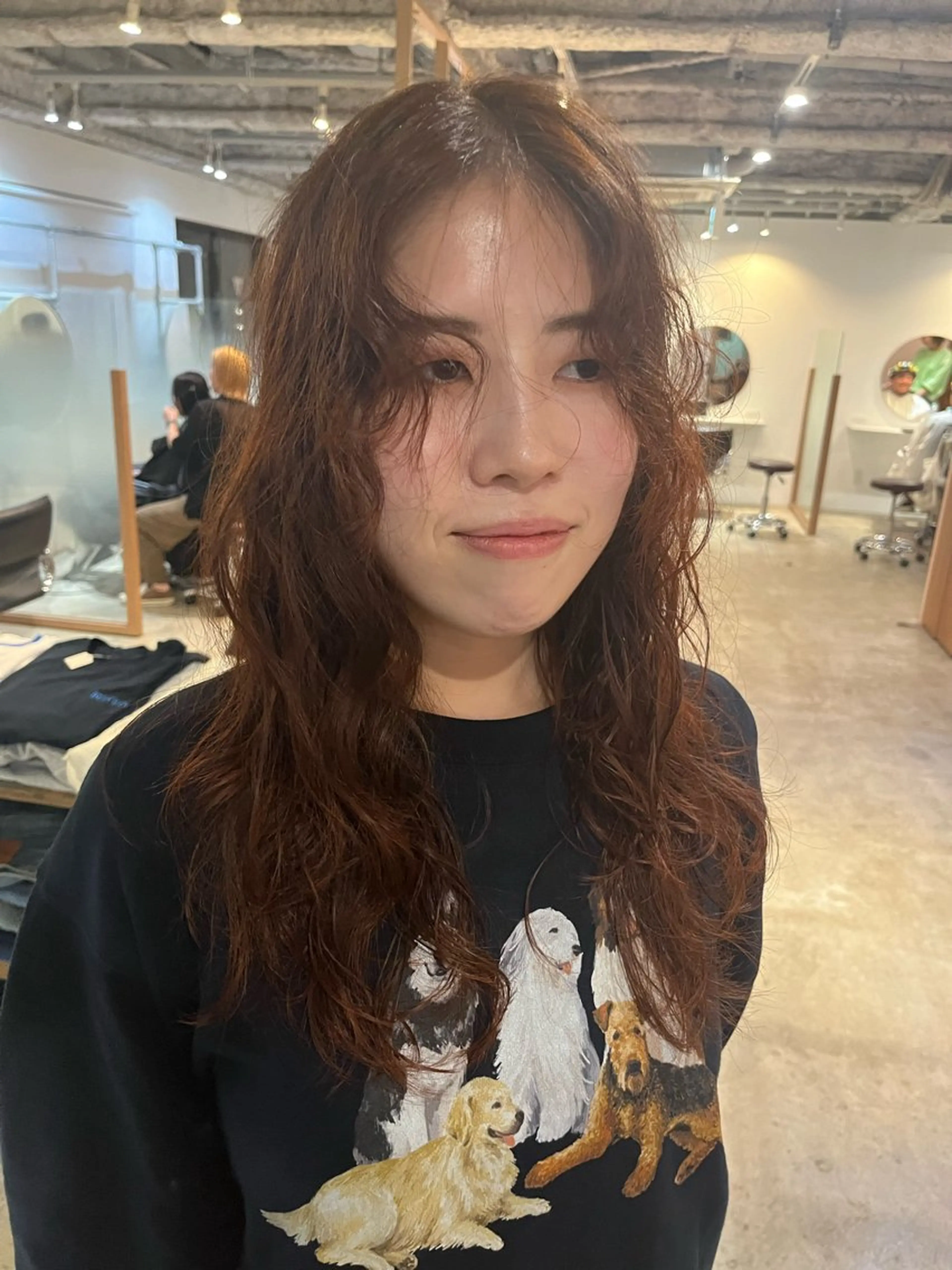カラー パーマ カット パーマ トリートメント Hayashi Shioriのヘアスタイル