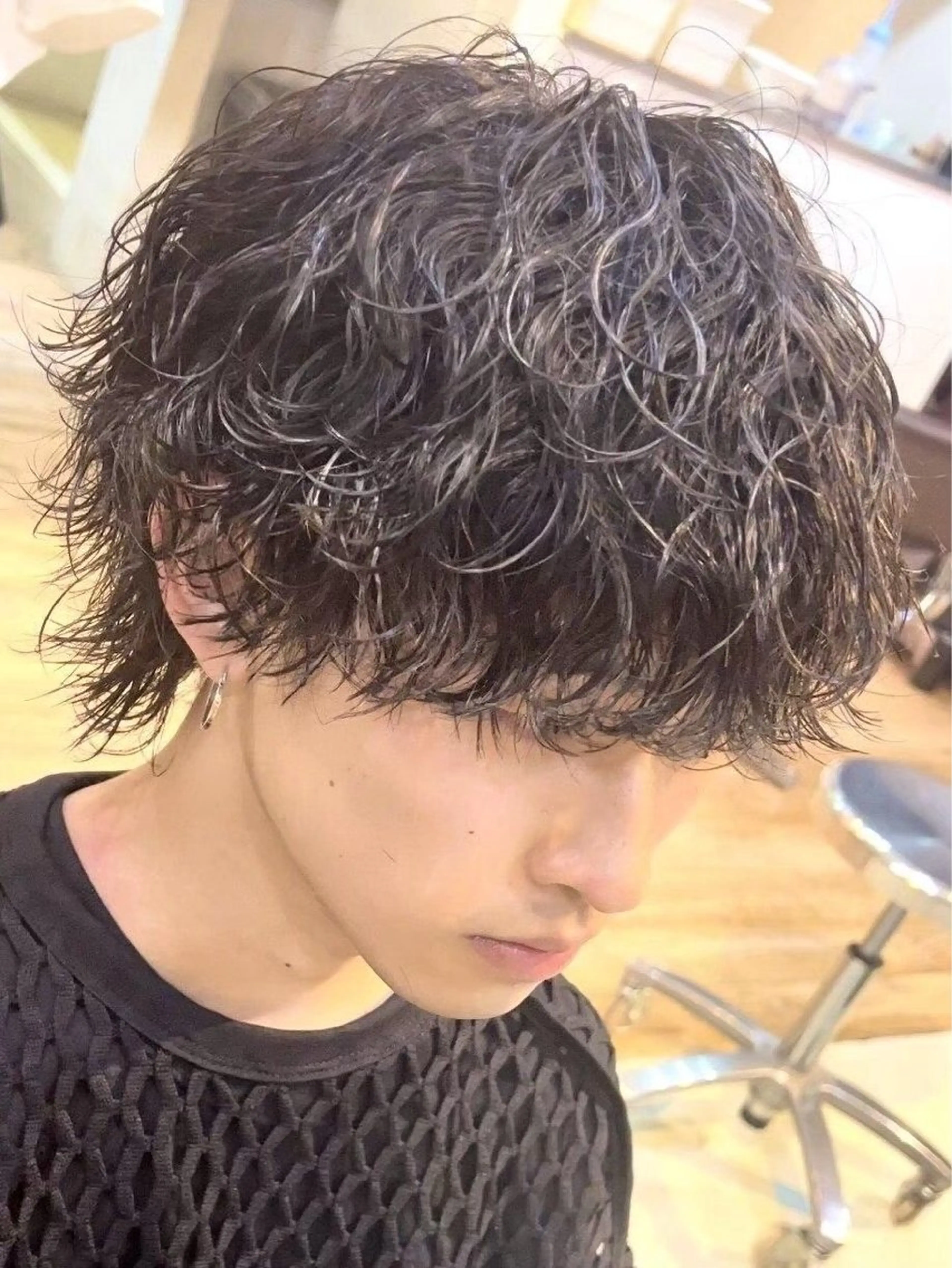 パーマ メンズ フェザーパーマ マッシュ メンズパーマ メンズツイストパーマ ツイストスパイラルパーマ パーマ fifth men's原宿所属・fifth/原宿/ シャドウパーマ/カズのヘアスタイル