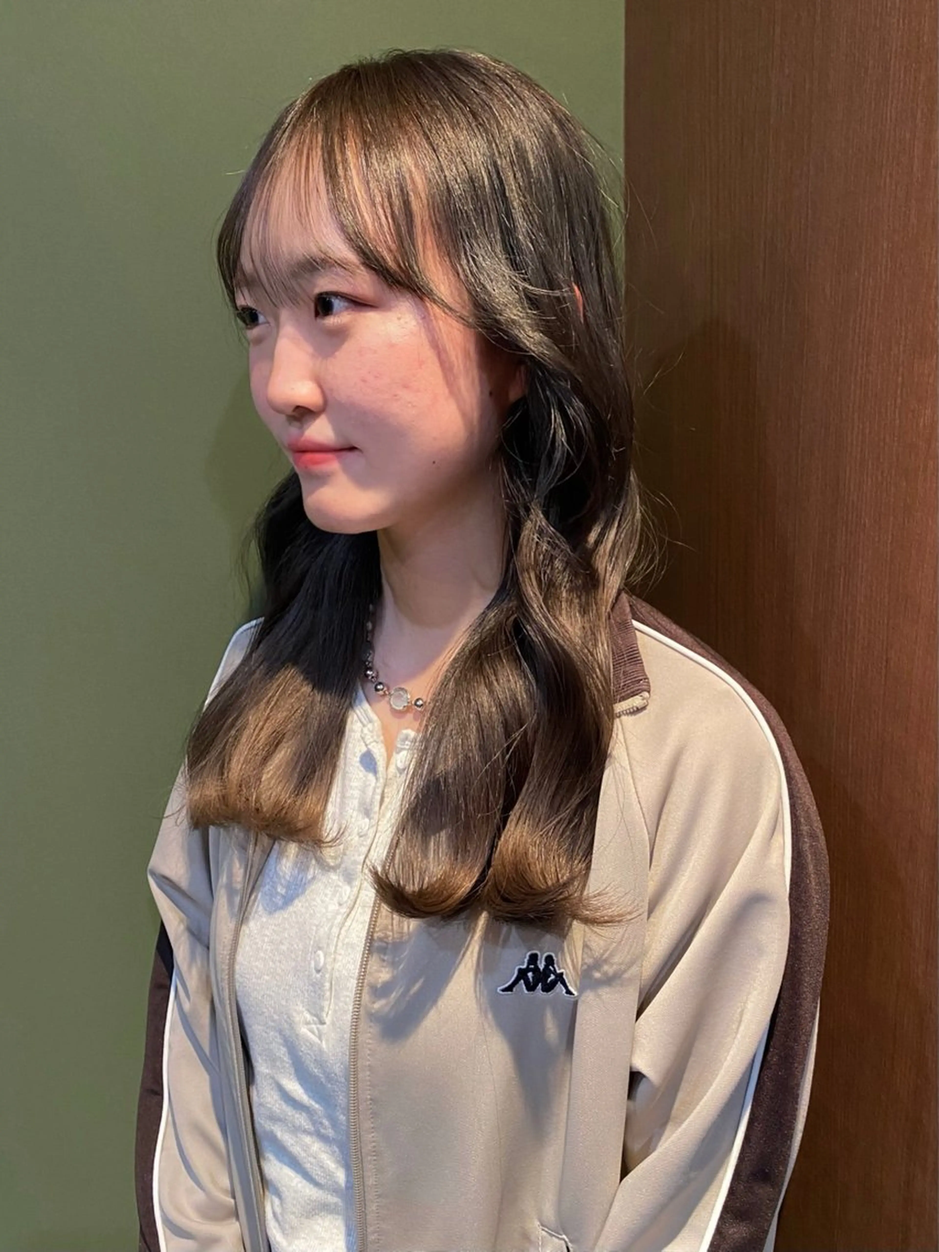 ミディアム カラー 透明感カラー グレージュ カット ヘアカラー トリートメント mai / linoah˚✧のヘアスタイル