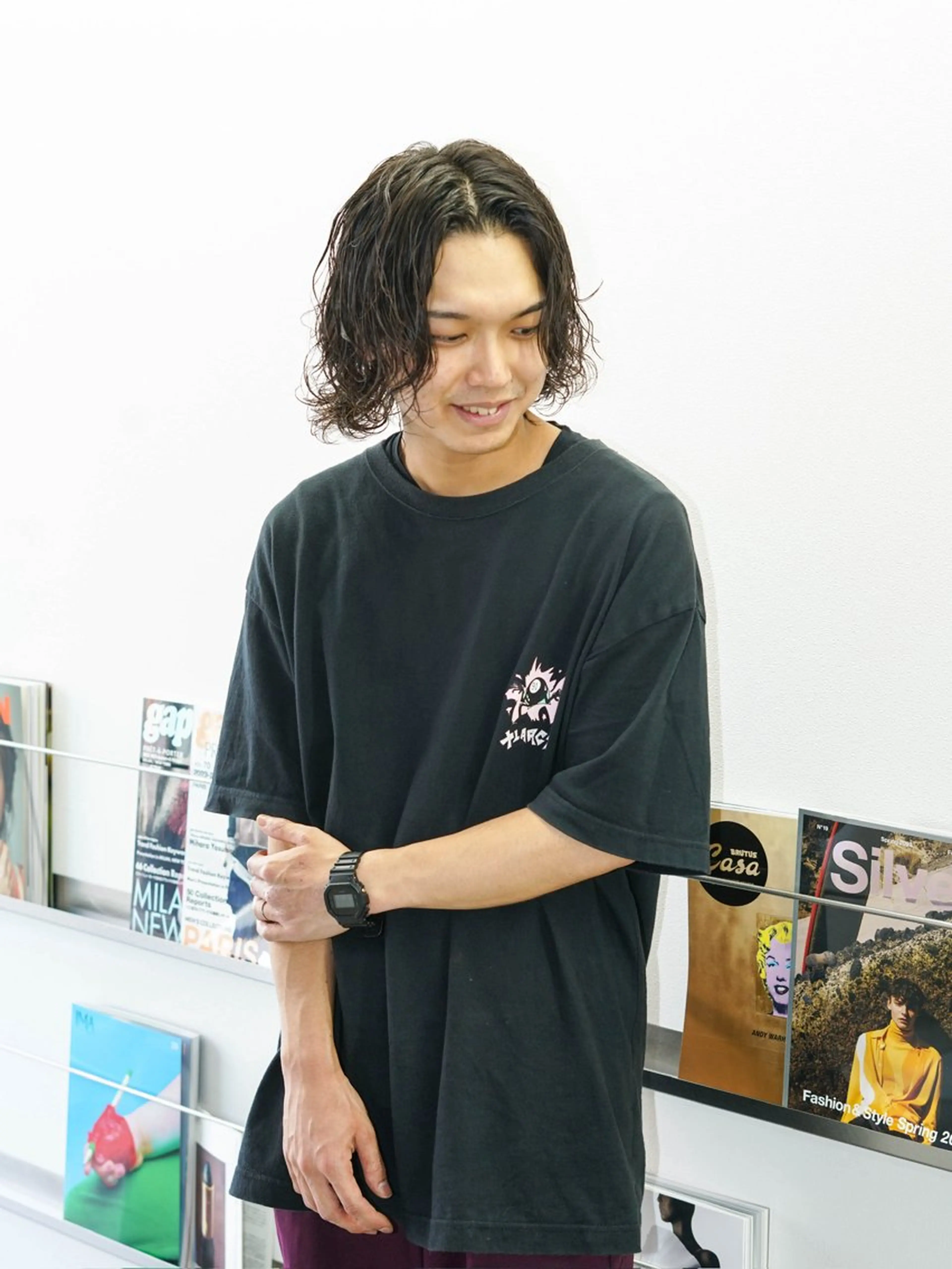 パーマ カット メンズカット 鈴木ルナのヘアスタイル