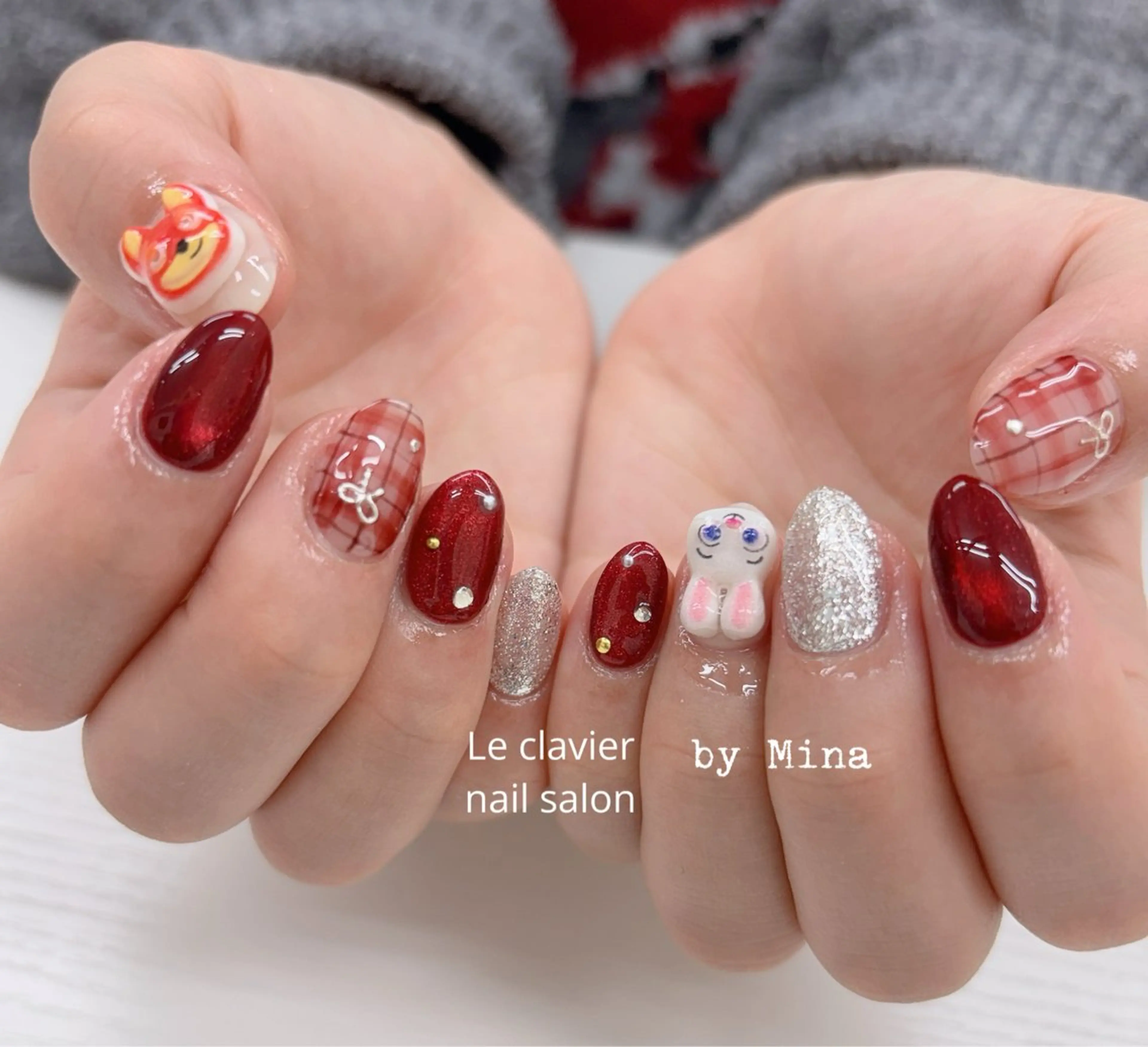 ネイル アートネイル 長さ出し ジェルネイル パラジェル スカルプネイル Mina Nailのネイルデザイン