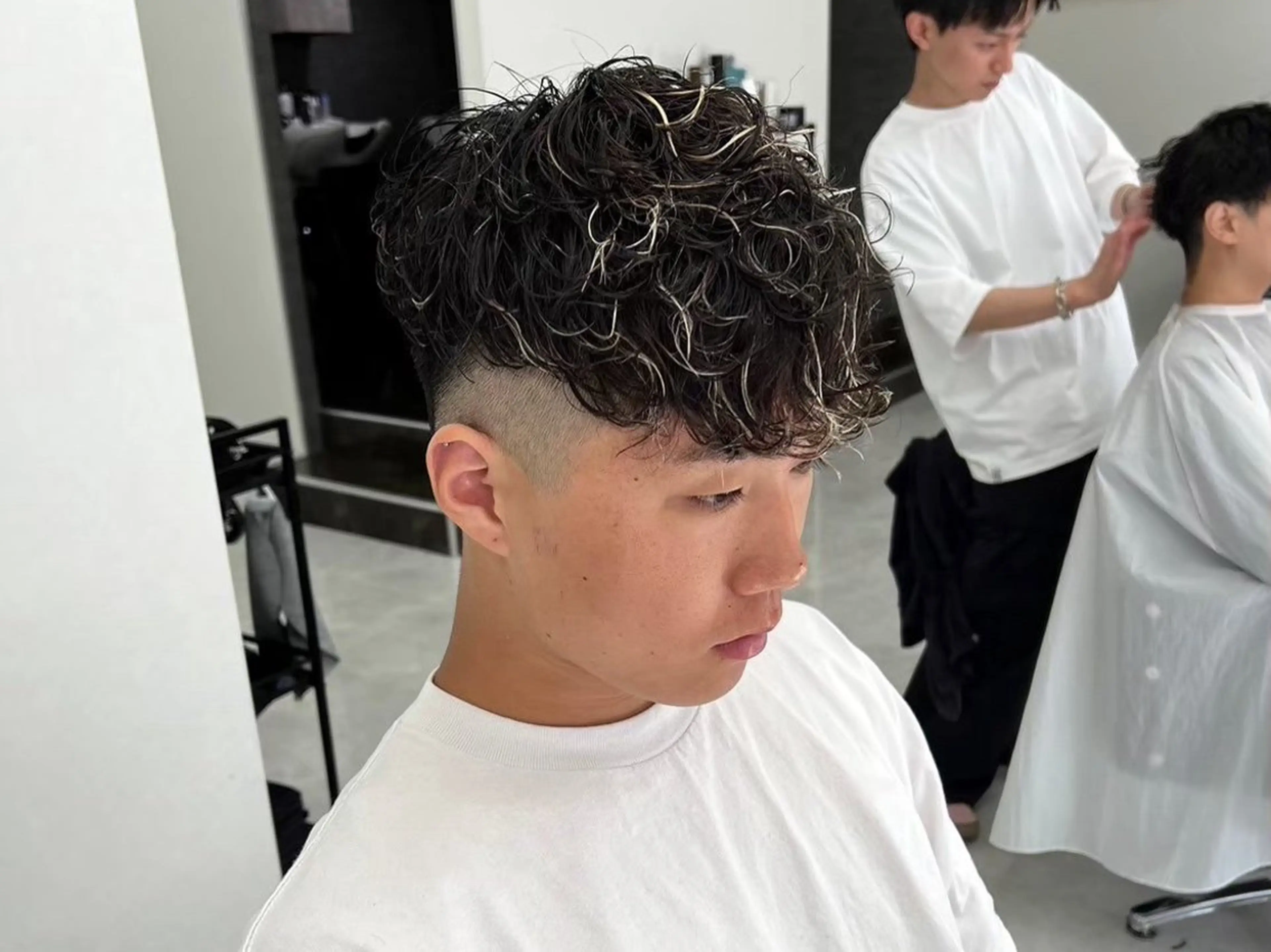 ショート カラー パーマ メンズ カット ヘアカラー パーマ ヘアセット 垢抜けメンズパーマ/ DAICHIのヘアスタイル