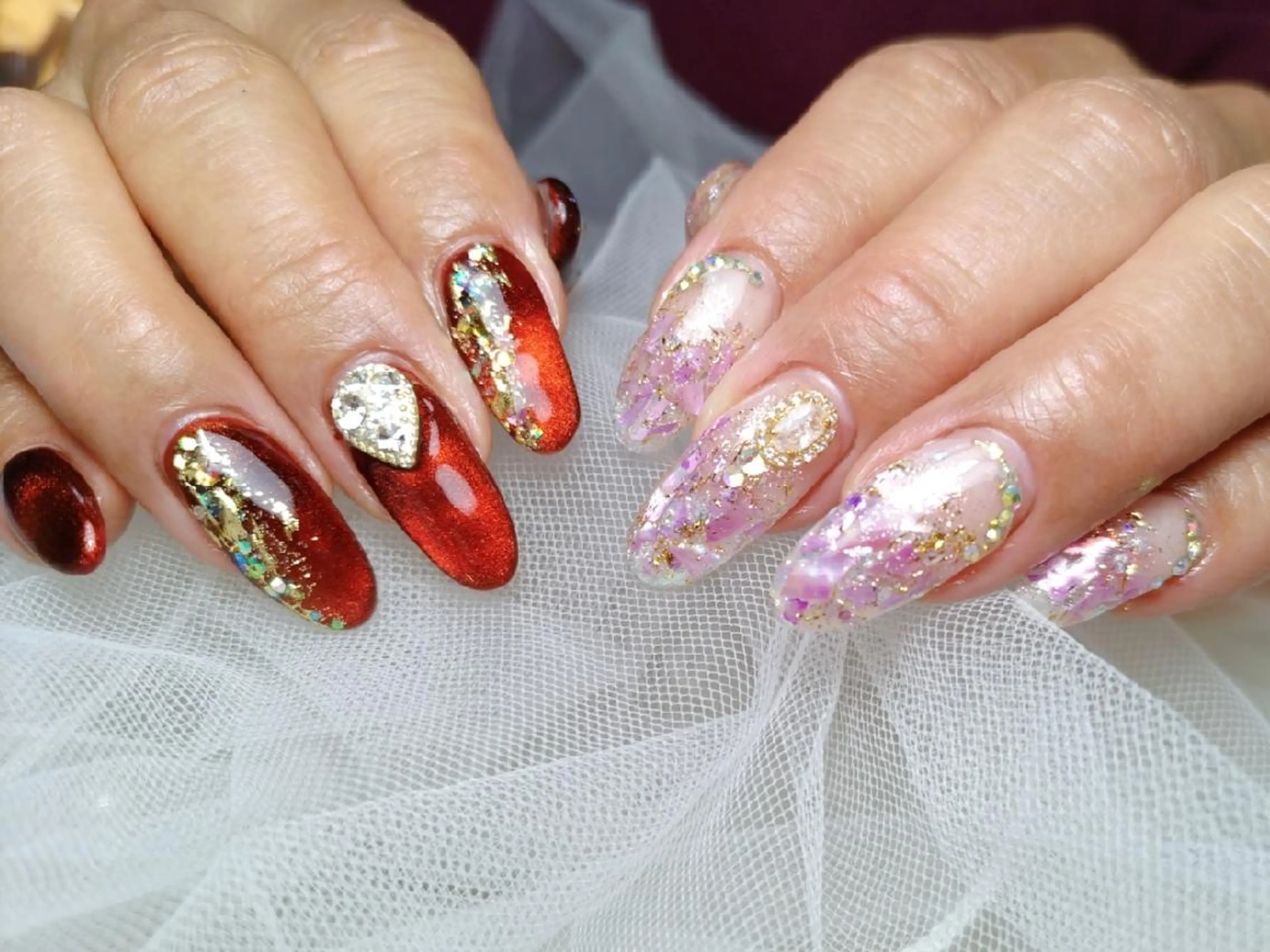 ネイル 長さ出し ハンドネイル ulunail mikaのネイルデザイン