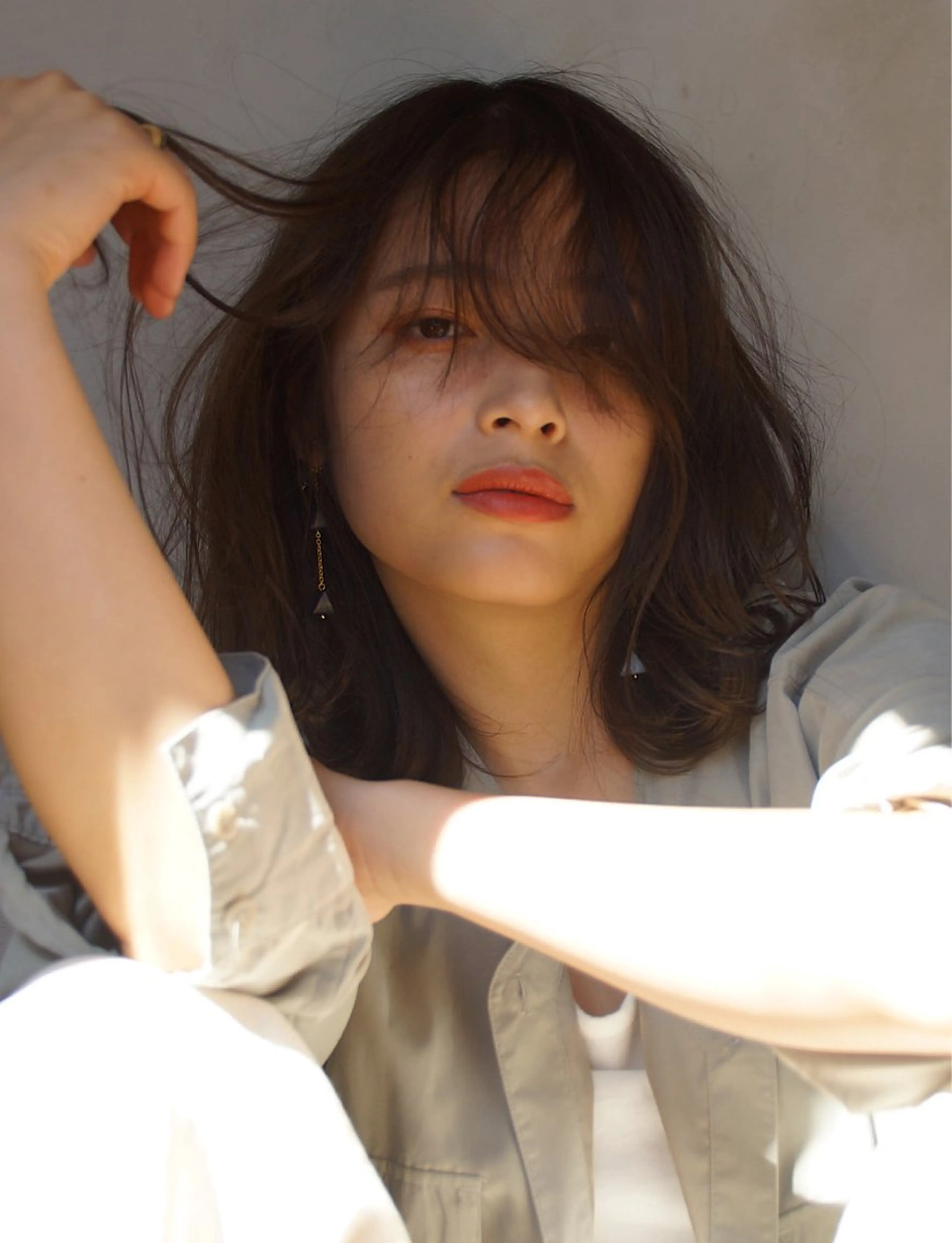 セミロング カラー 透明感カラー ハイライトカラー インナーカラー ハイライト 髪質改善 カット ヘアカラー トリートメント misa🫧ナチュラ ル縮毛矯正/髪質改善のヘアスタイル