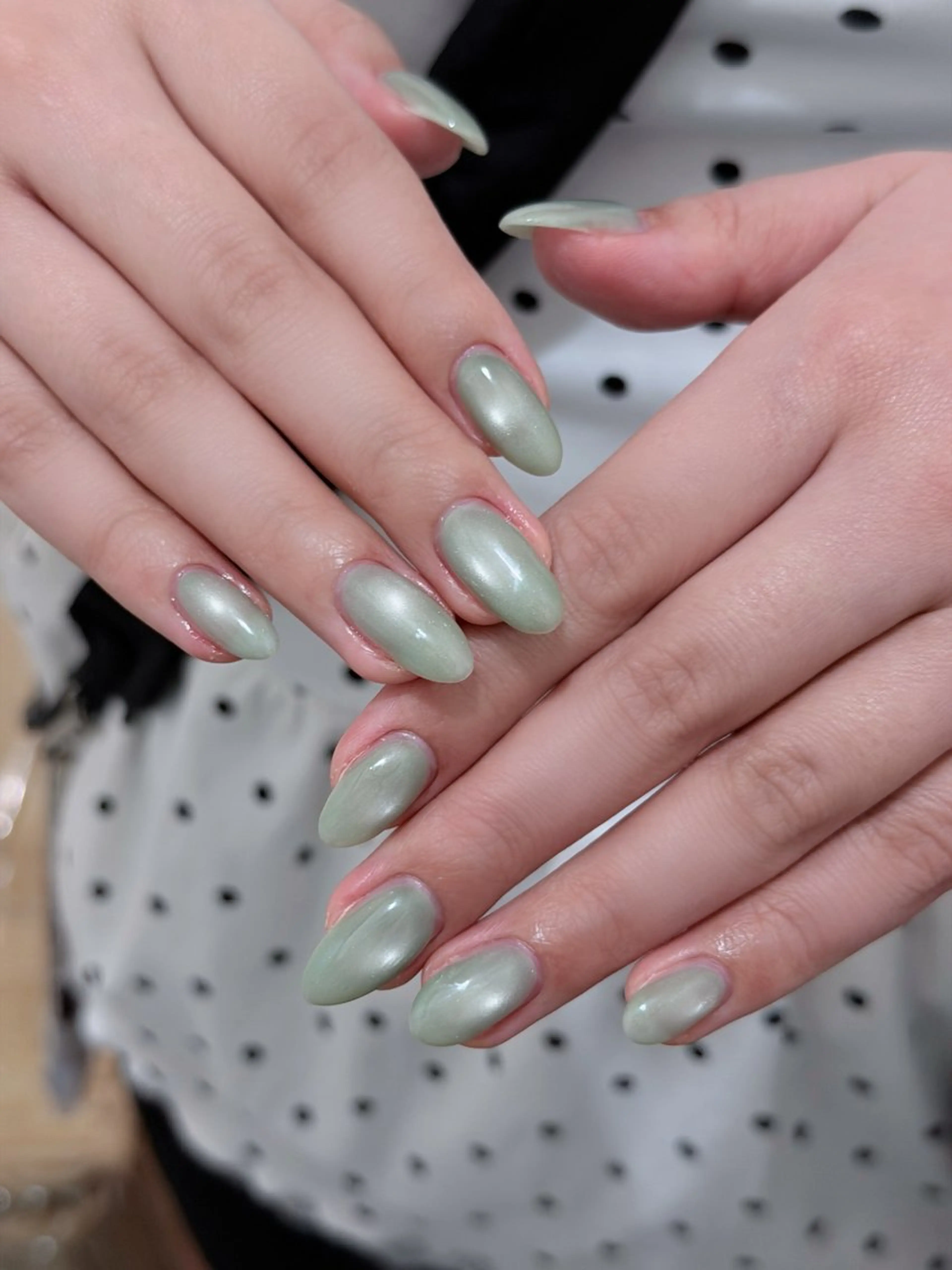 ネイル チークネイル ドット フレンチネイル グラデーション ハート ハンドネイル Julli NailStudioのネイルデザイン