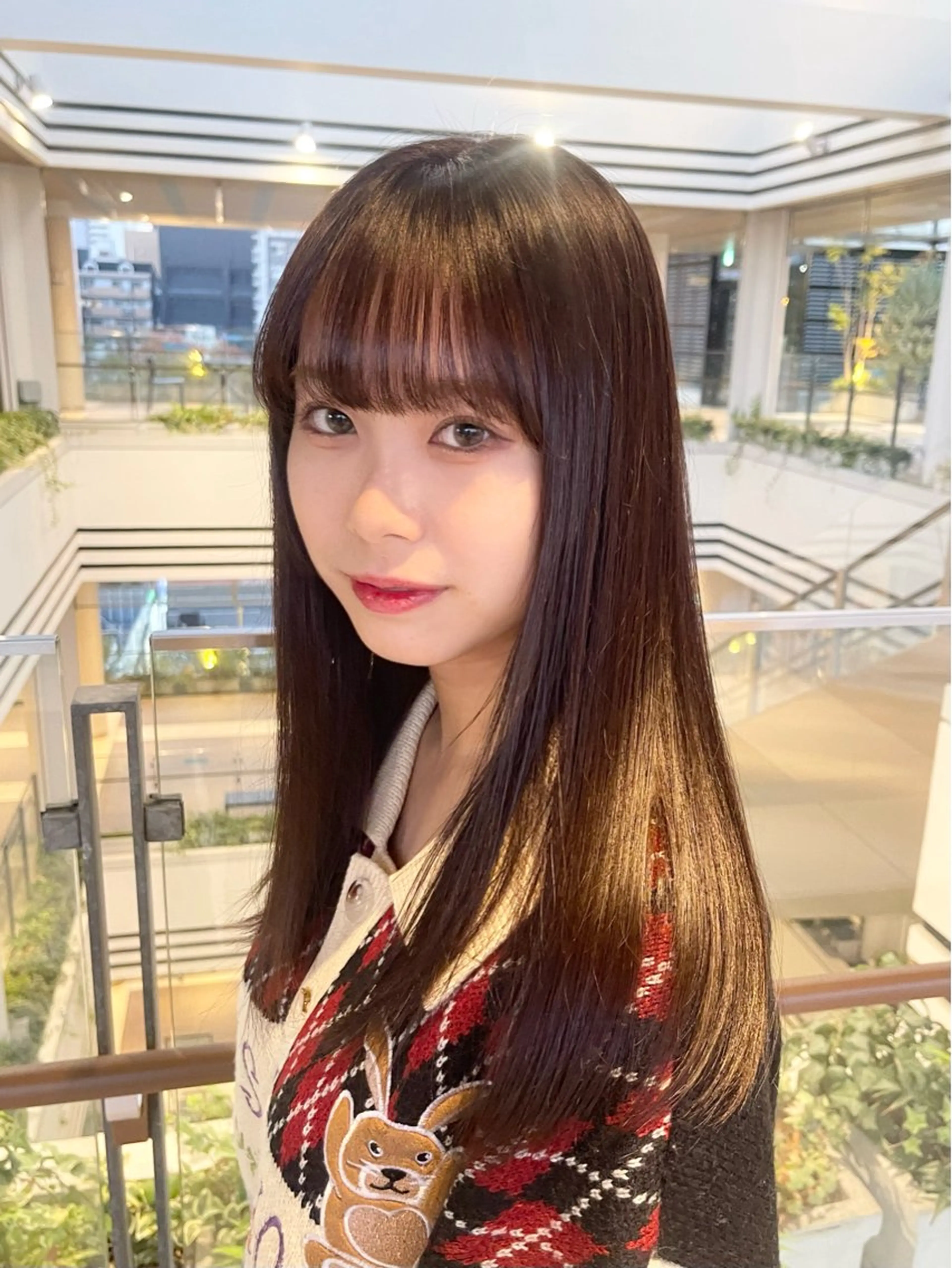 セミロング ヘアカラー トリートメント 園田 渉 ◤SHIKIO◢のヘアスタイル