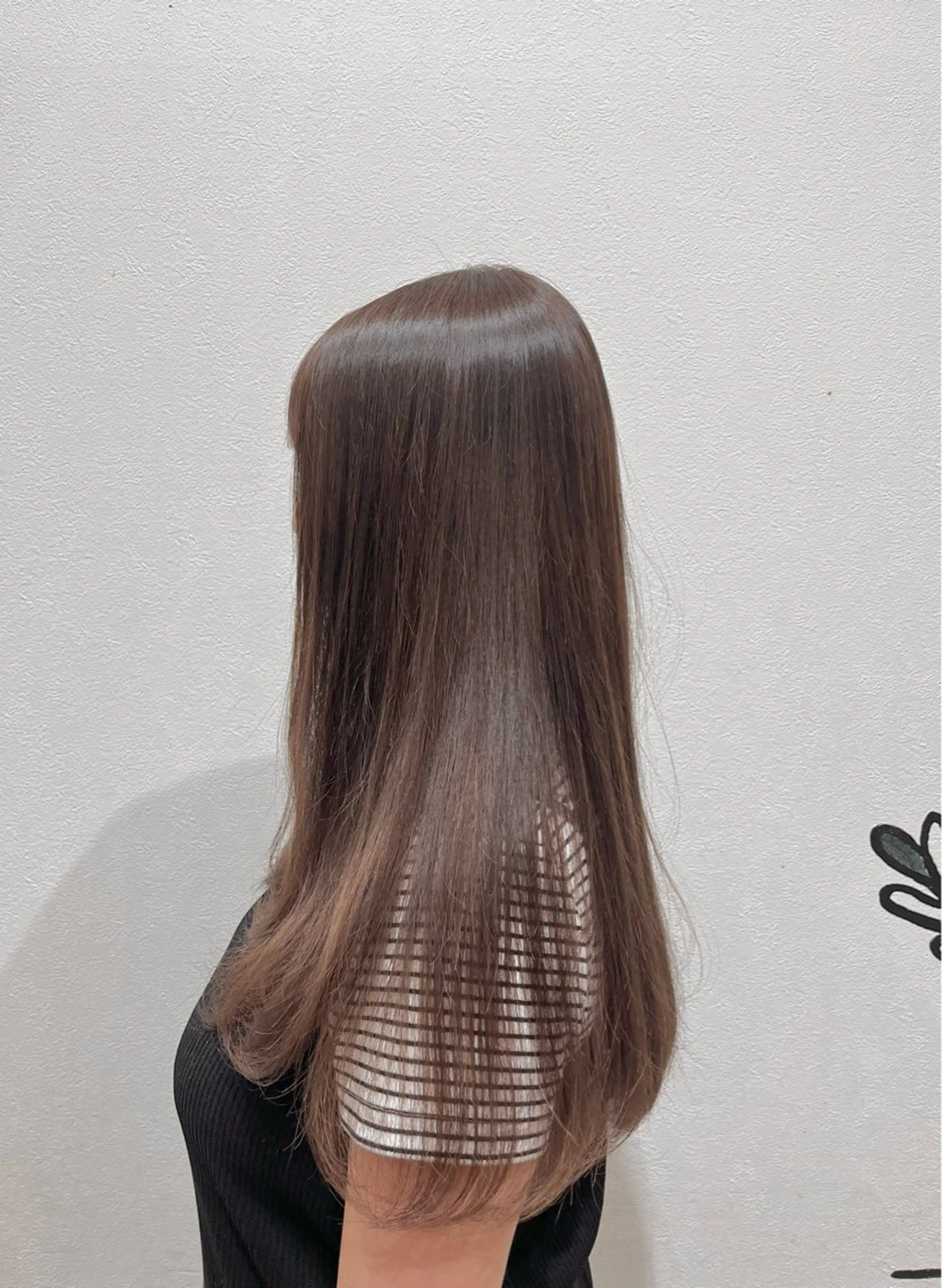 ロング カラー ブラウンカラー チョコレートブラウン 暖色カラー・メンズ 🫧Harukaのヘアスタイル