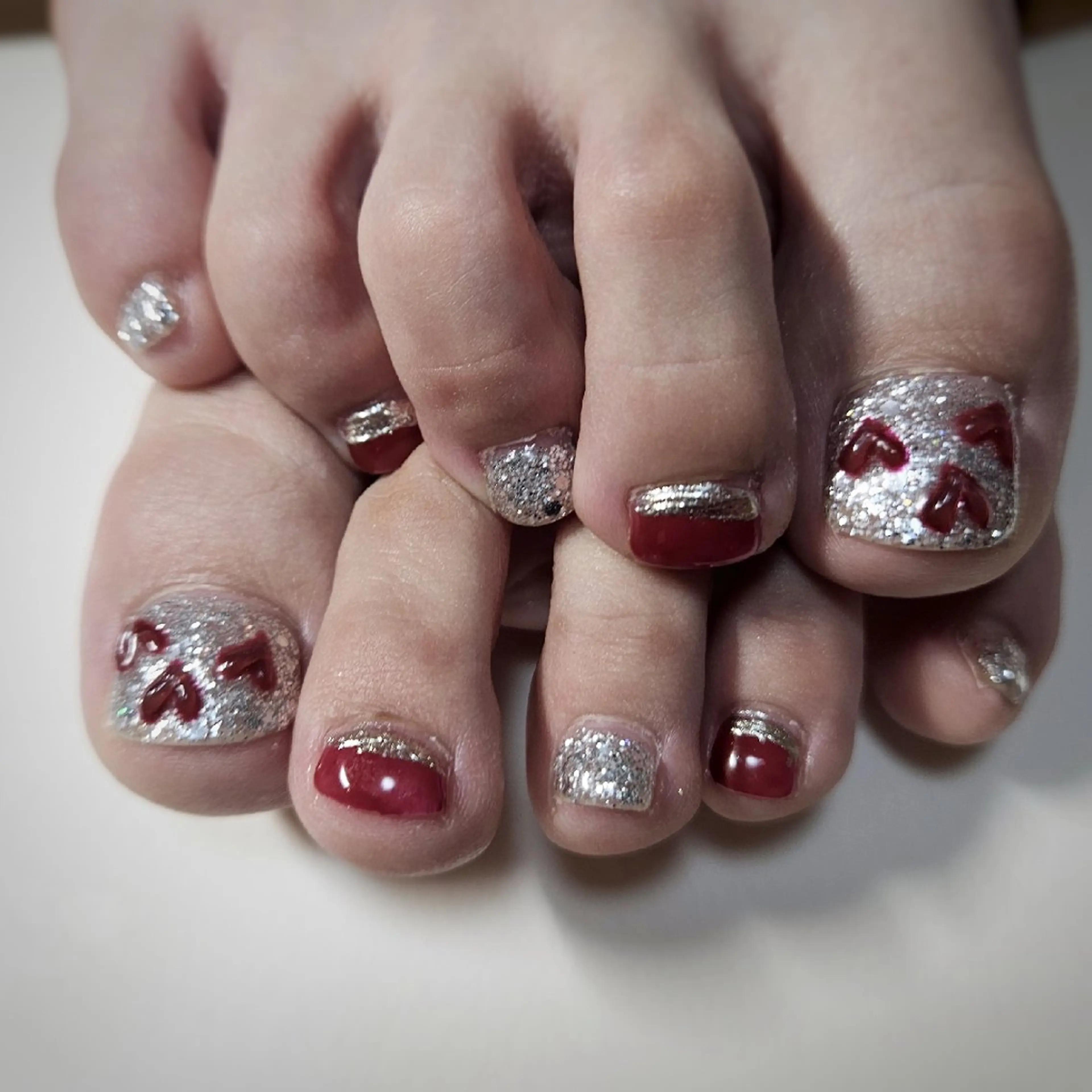 ネイル アートネイル フットネイル ジェルネイル ミラーネイル シンプルネイル Y. Saoriのネイルデザイン