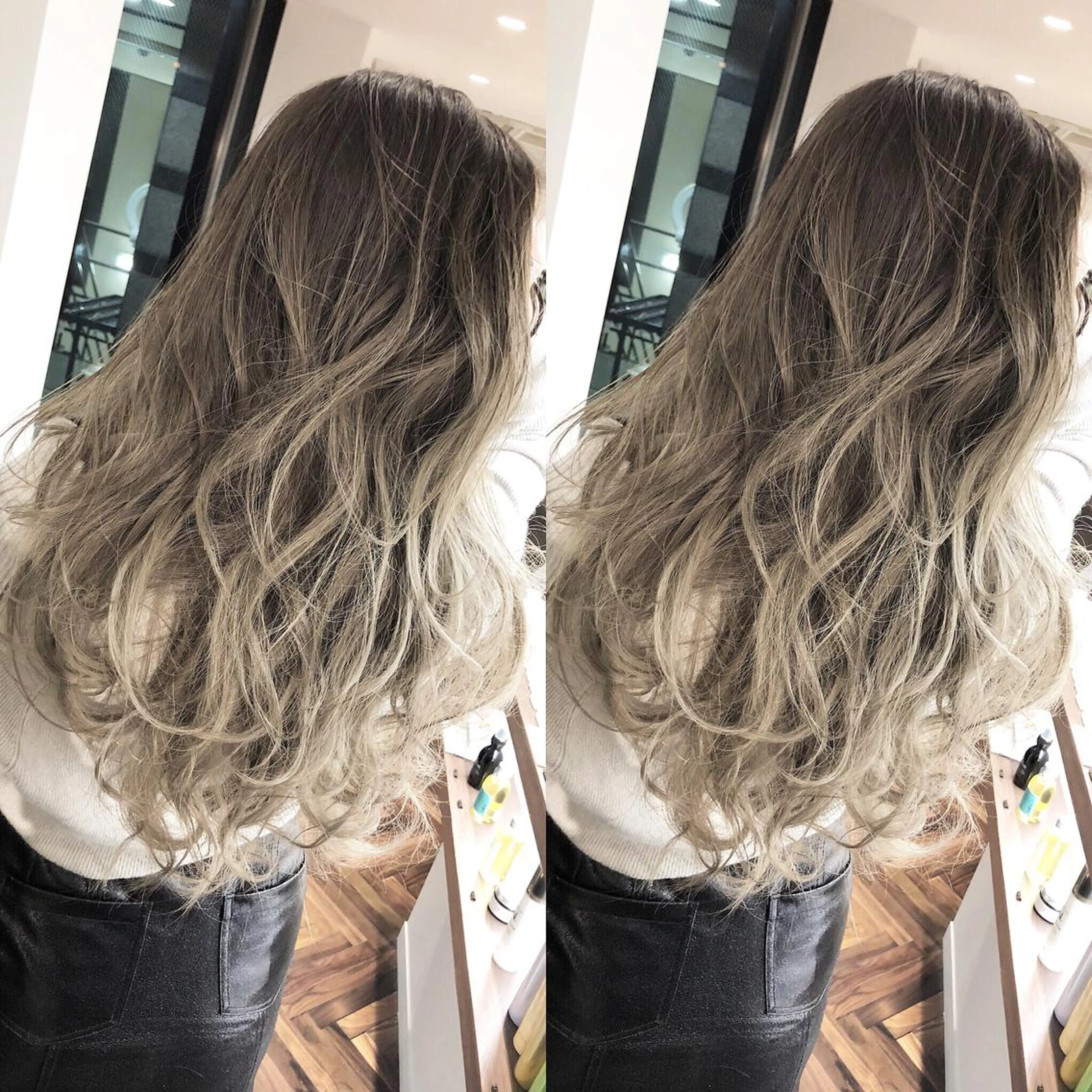 カラー ブリーチ カット ヘアカラー 龍 正也のヘアスタイル