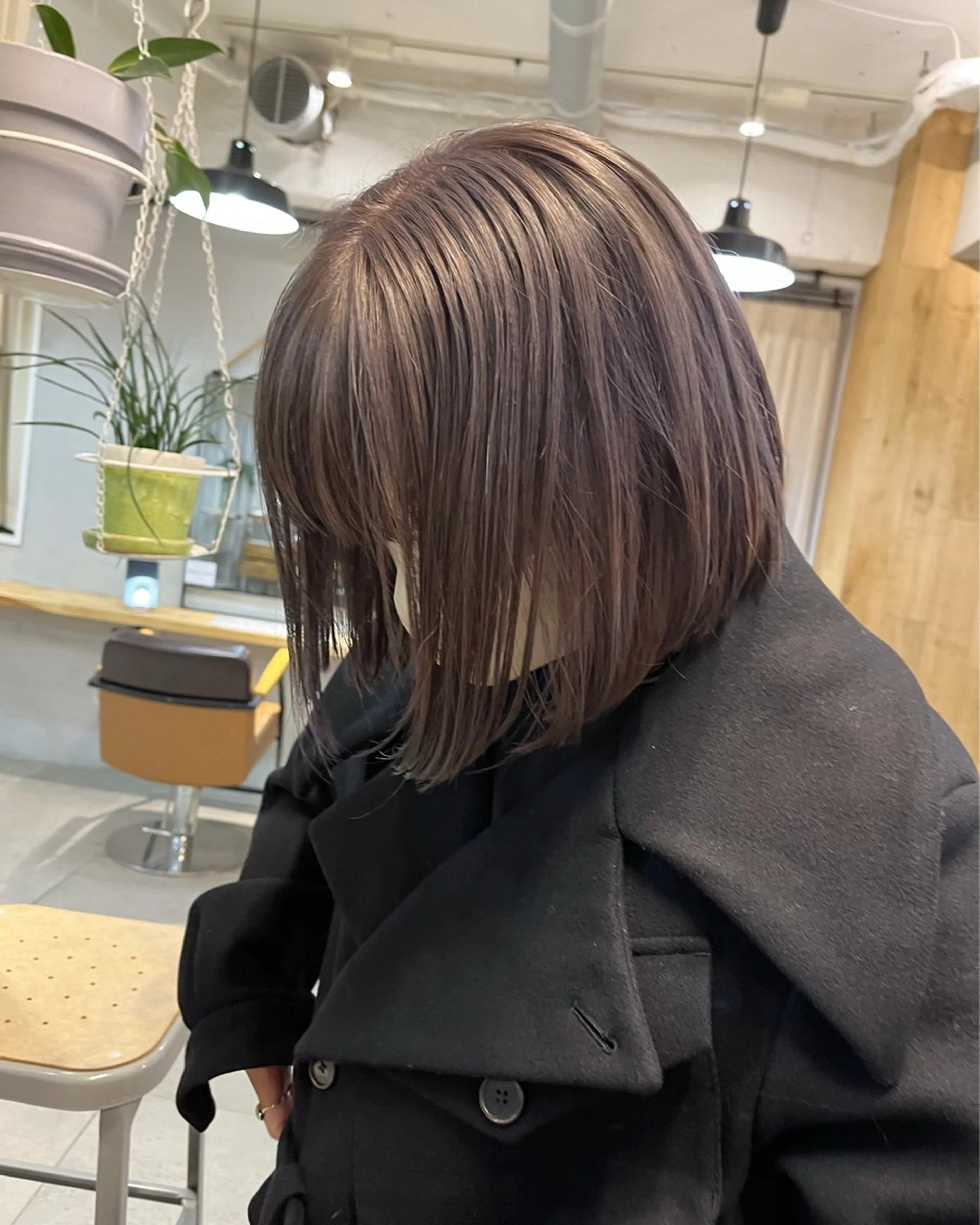 ミディアム カラー カット ヘアカラー トリートメント オリーブ/縮毛♡ Natsuno🩰のヘアスタイル