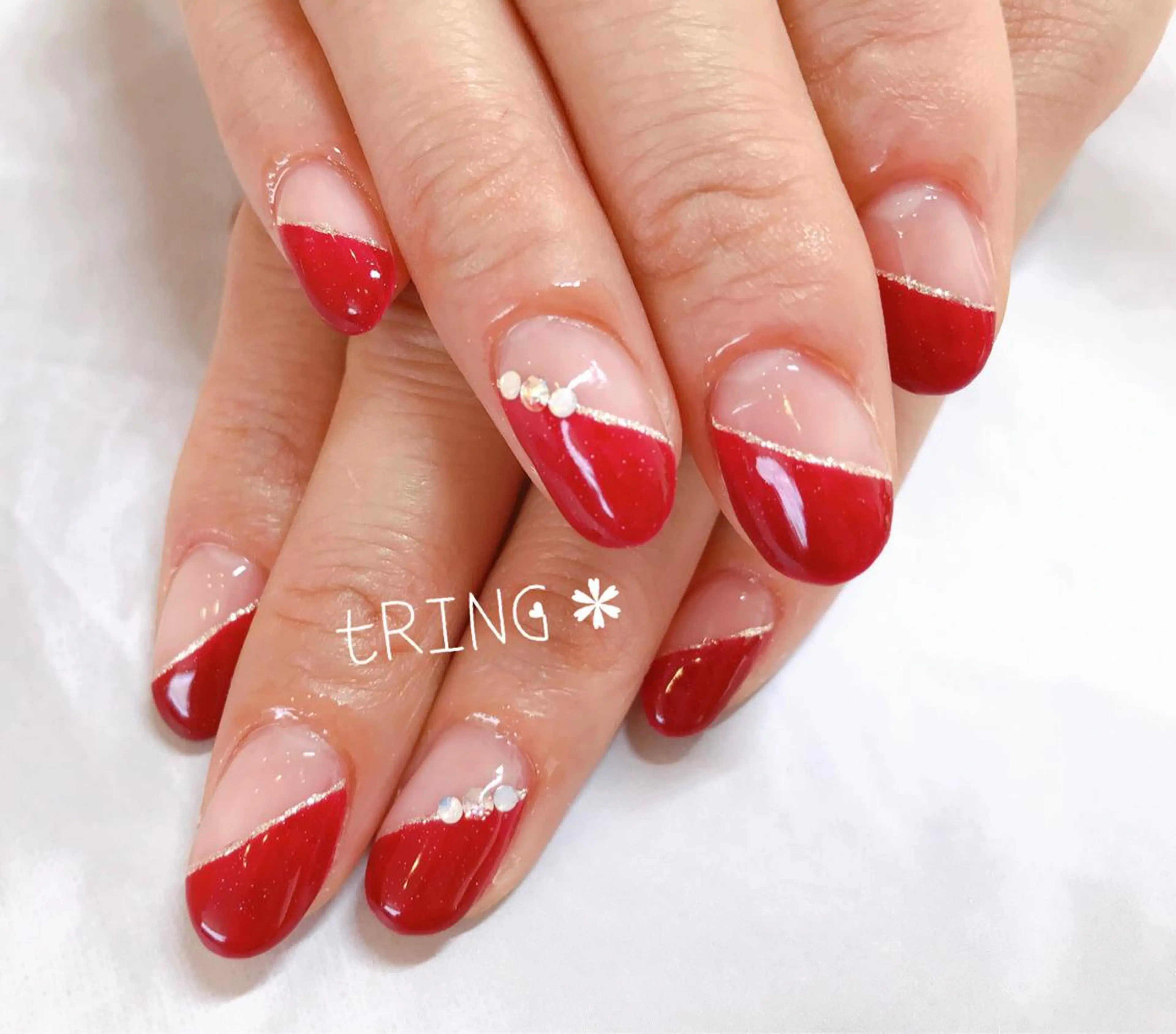 ネイル ハンドネイル tRING＊ しいの木台のネイルデザイン