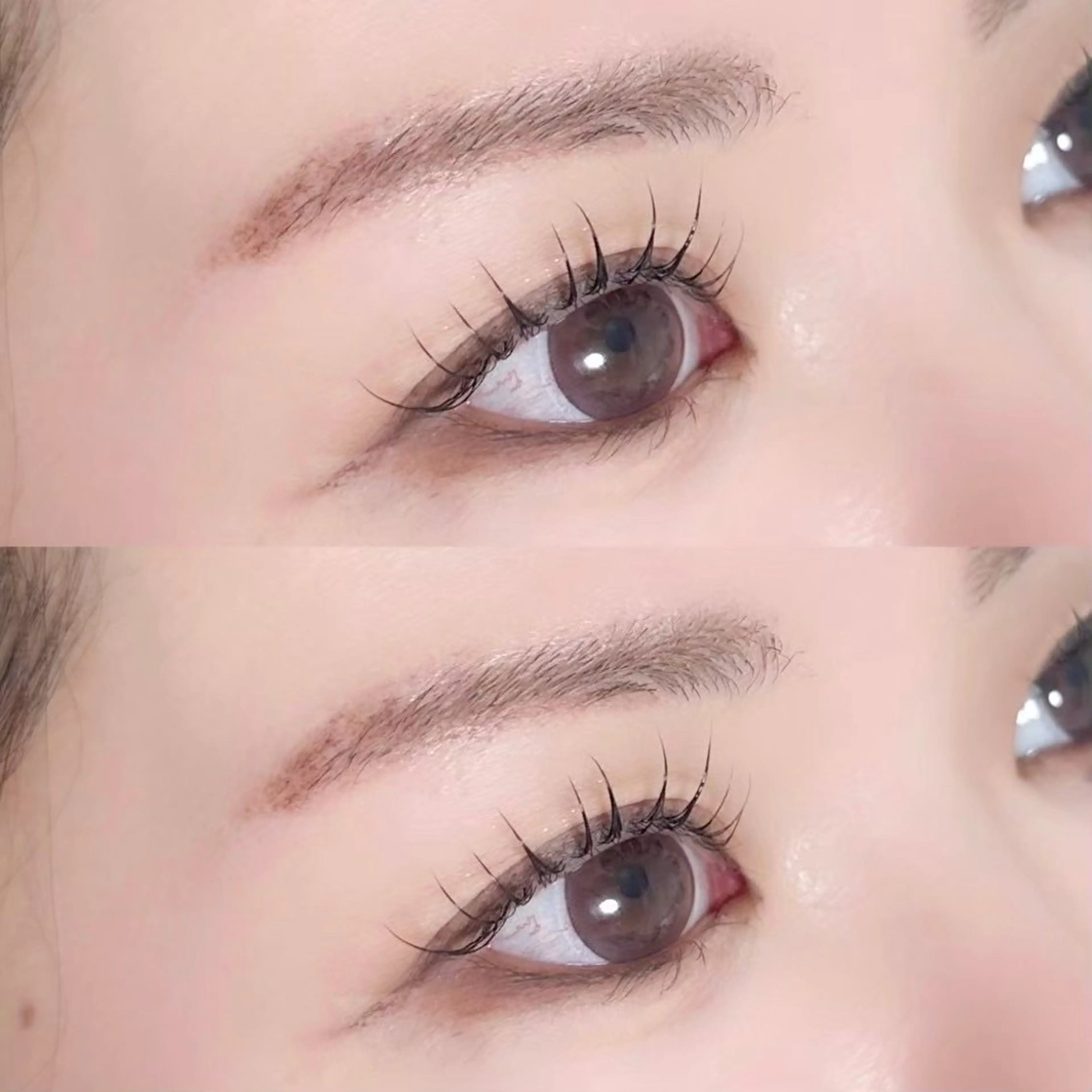 マツエク・マツパ 束感まつ毛 韓国風マツエク パリジェンヌラッシュリフト 一重×まつ毛パーマ A アイブロウ33大名店の眉毛・アイブロウイメージ