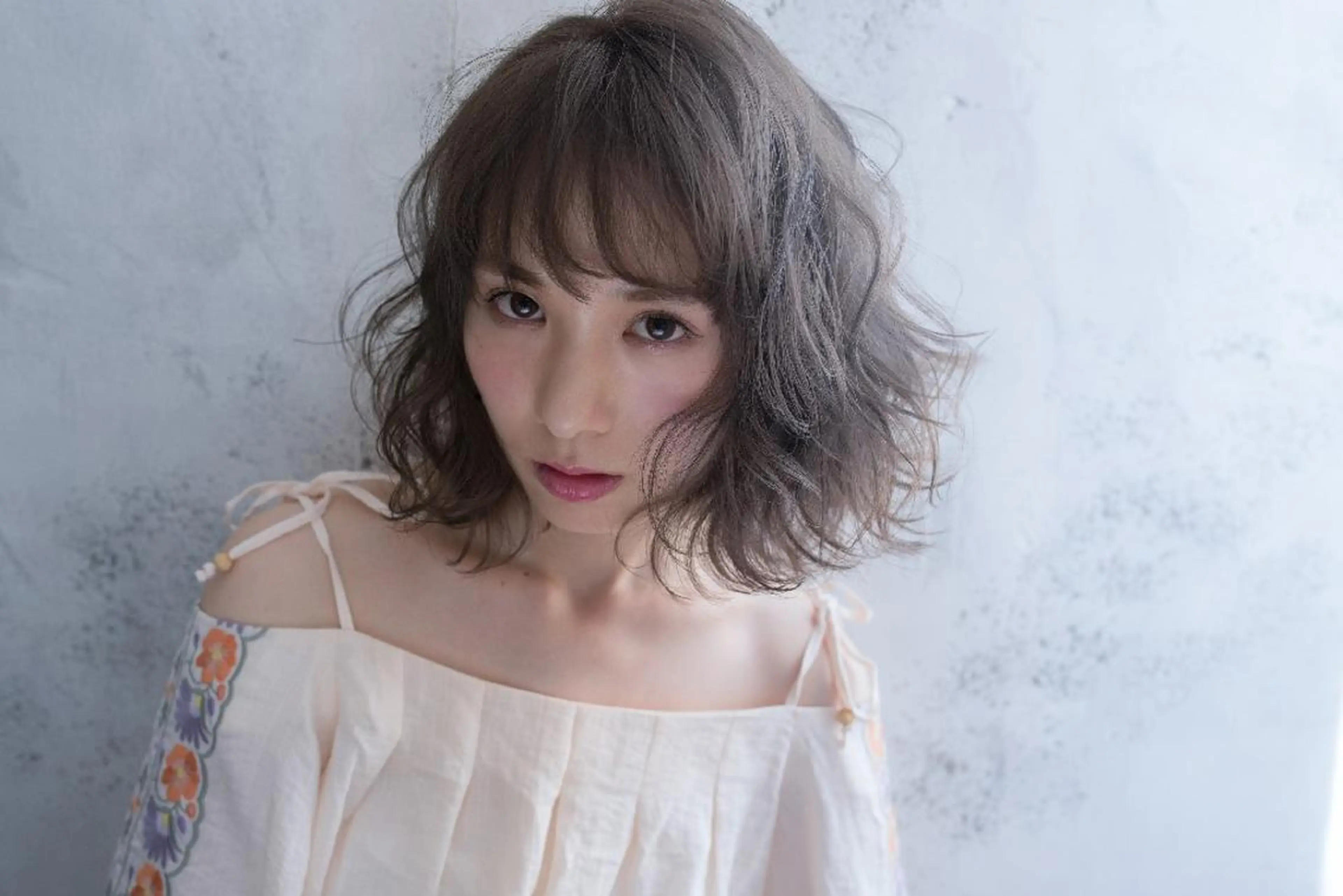 ショート カラー パーマ belta 姫路山吹 カラーモデル募集のヘアスタイル