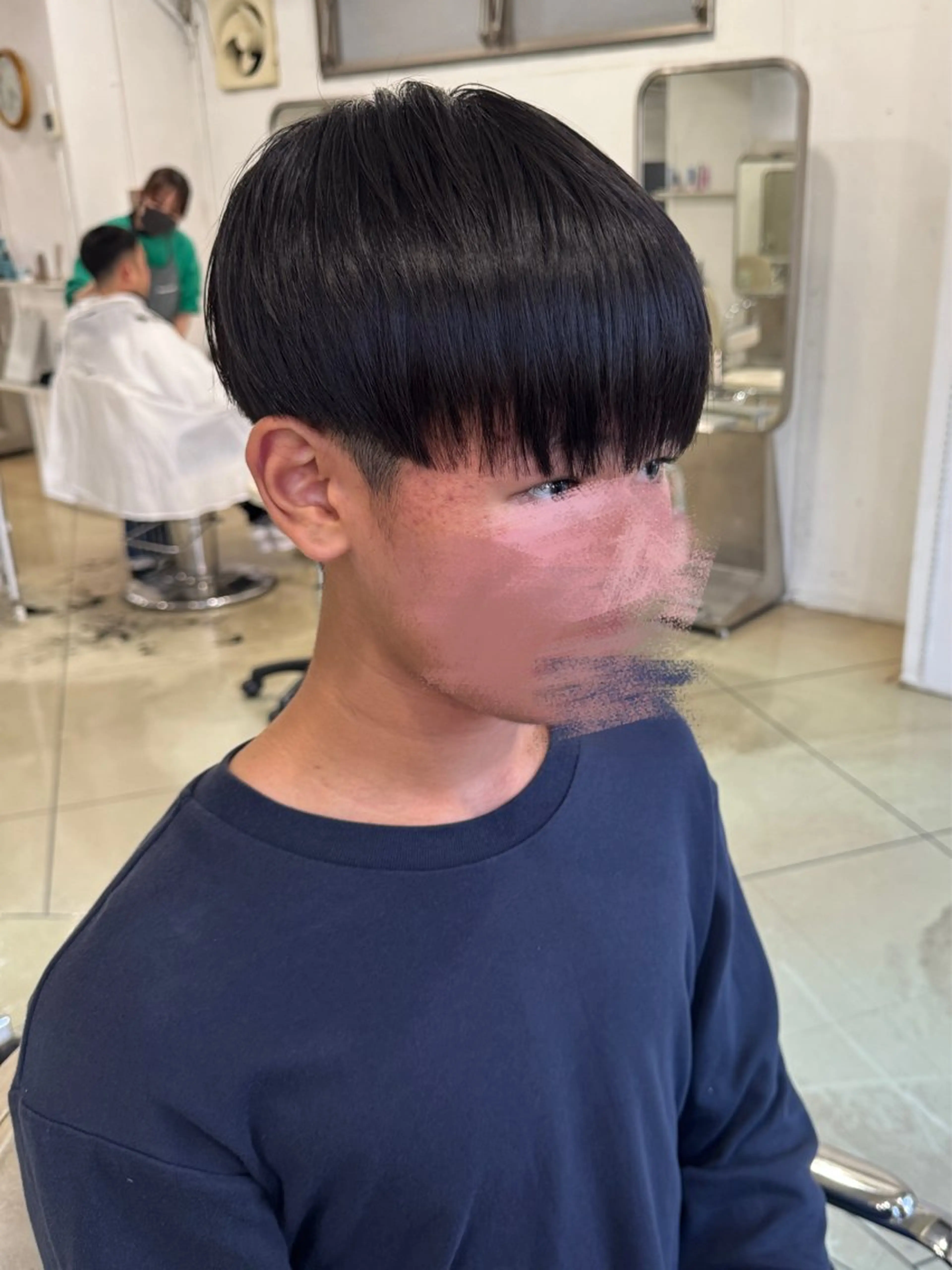 ショート メンズ マッシュ 縮毛矯正 カット 縮毛矯正 トリートメント ✂︎レディース のメンズカット屋さんのヘアスタイル