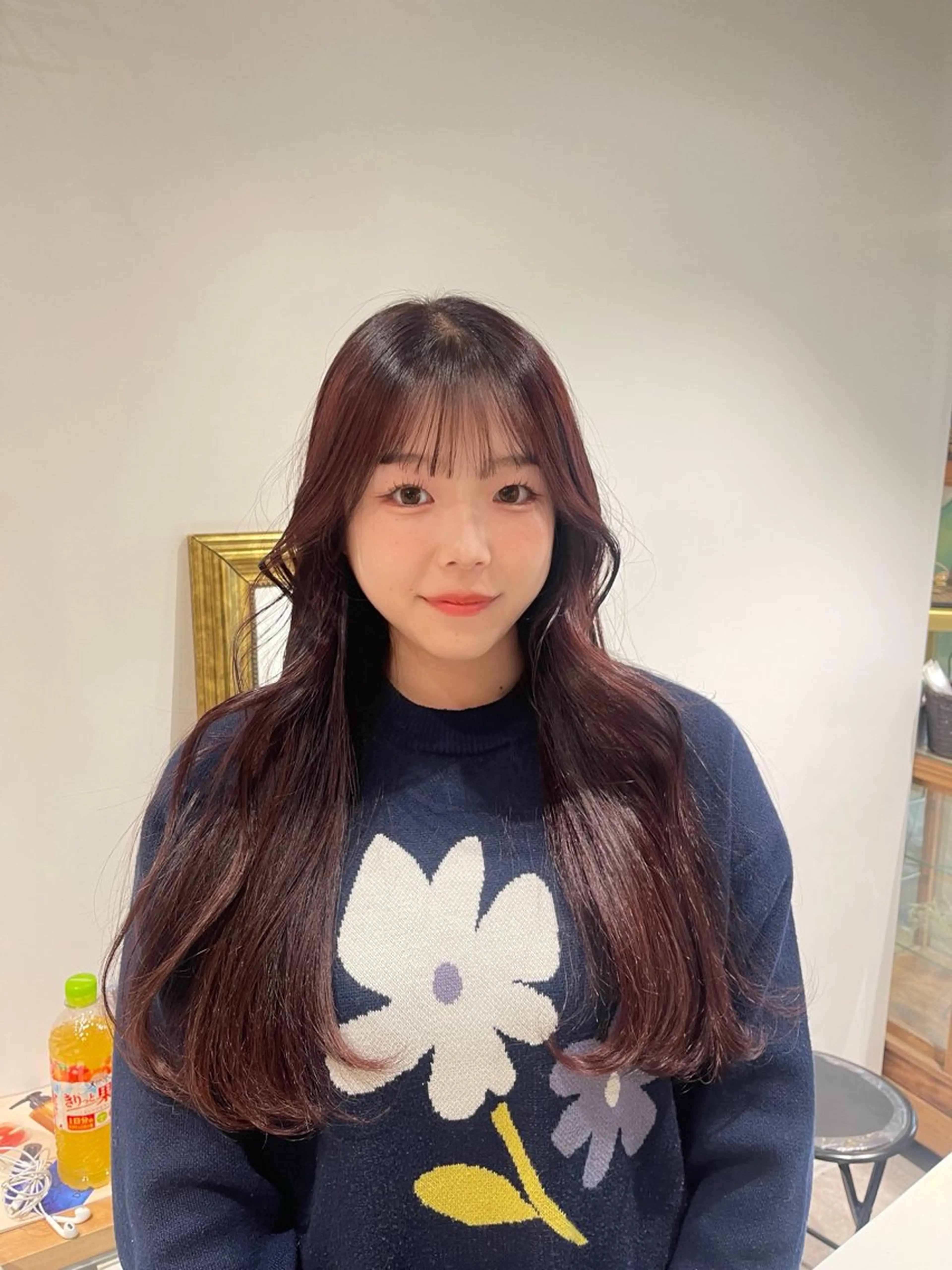 ロング ピンクブラウン トリートメント ano ♡のヘアスタイル