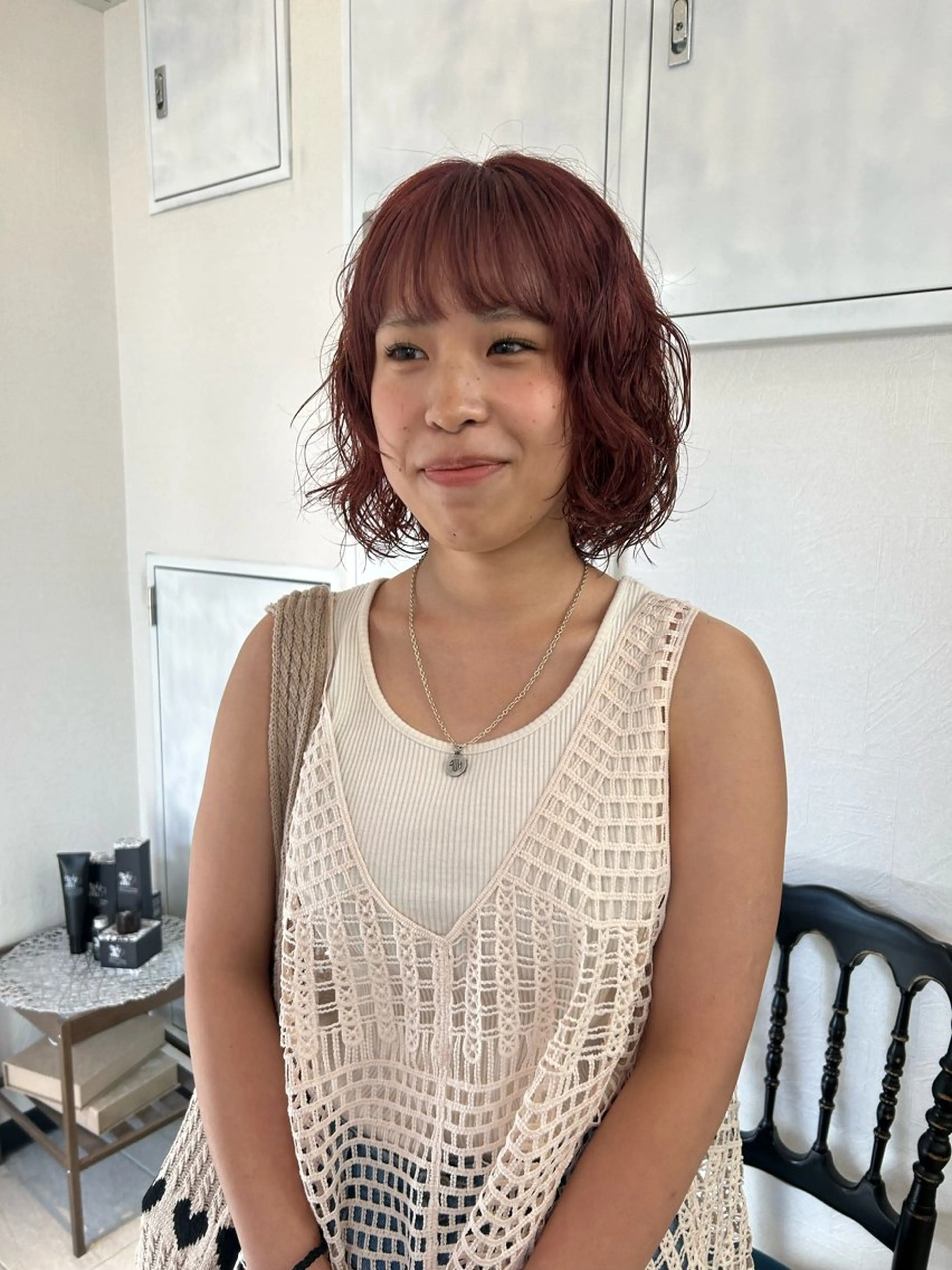 ショート パーマ カット パーマ トリートメント Yui. レイヤー/パーマのヘアスタイル