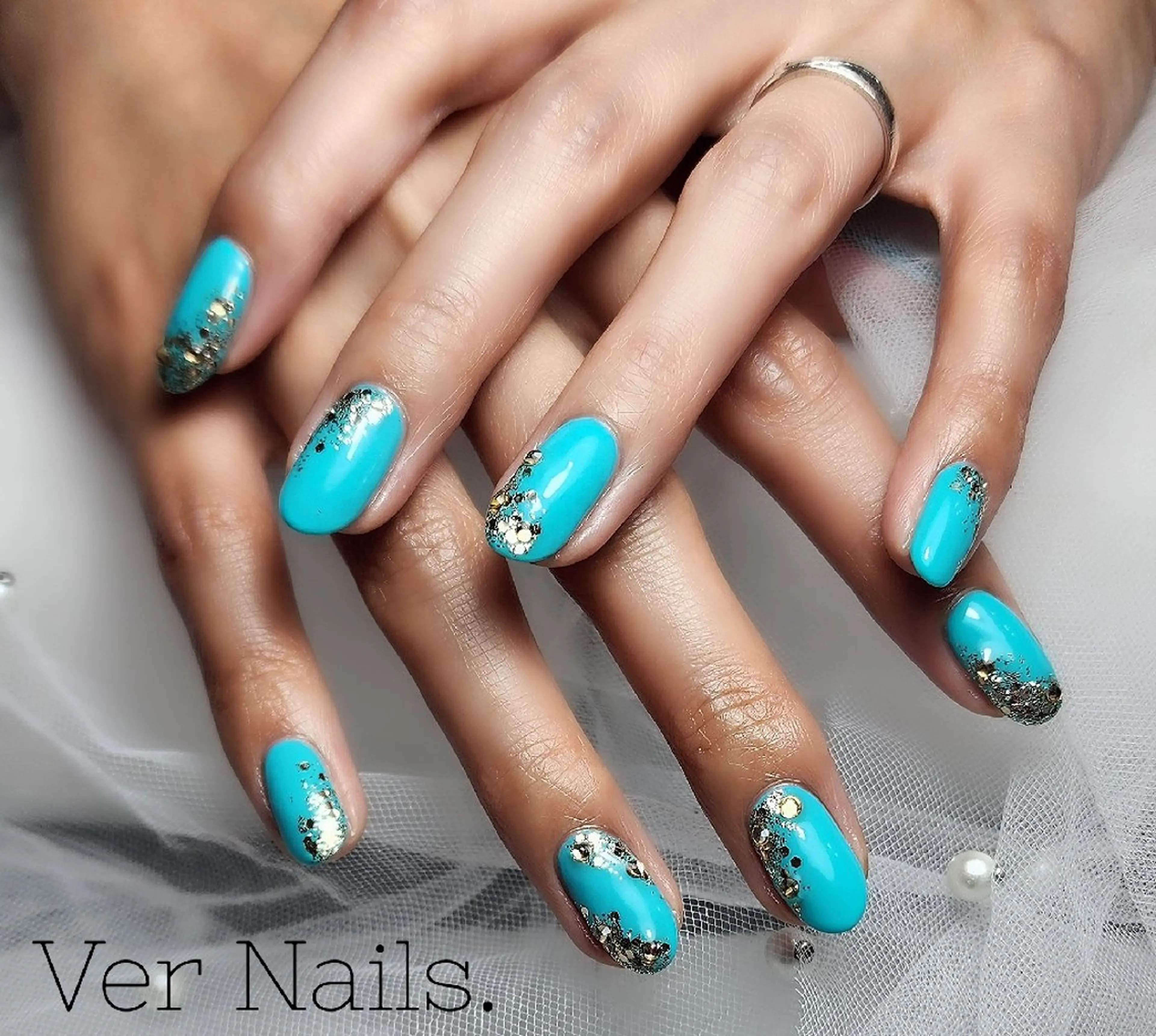 ネイル グラデーション ラメ(グリッター) ラメグラデーション ハンドネイル Ver  Nails.のその他イメージ